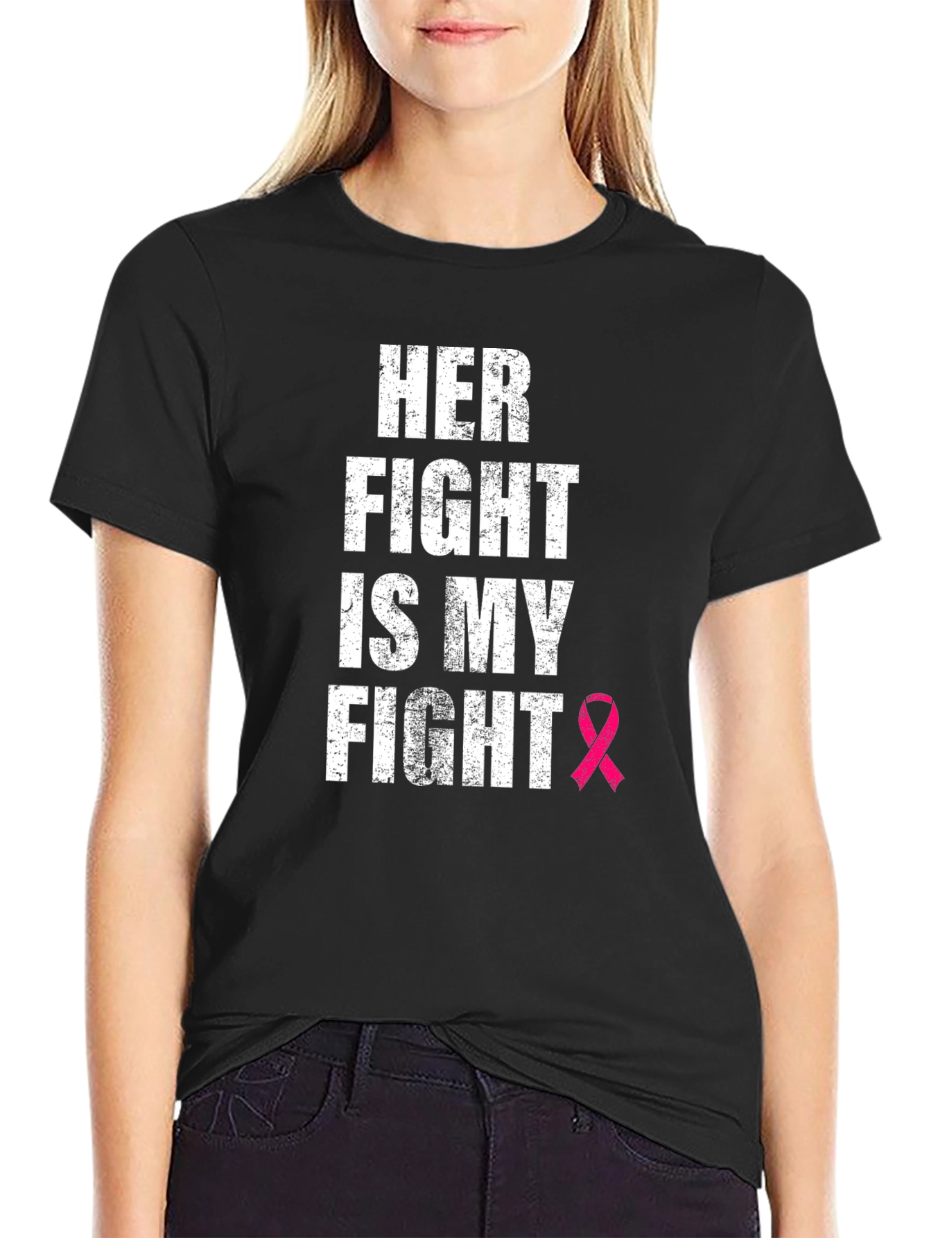 Her Fight Is My Fight Breast Cancer Awareness T-Shirt