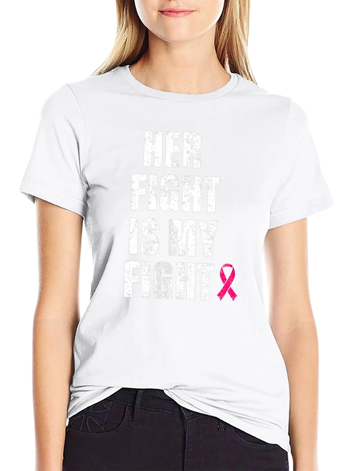 Her Fight Is My Fight Breast Cancer Awareness T-Shirt