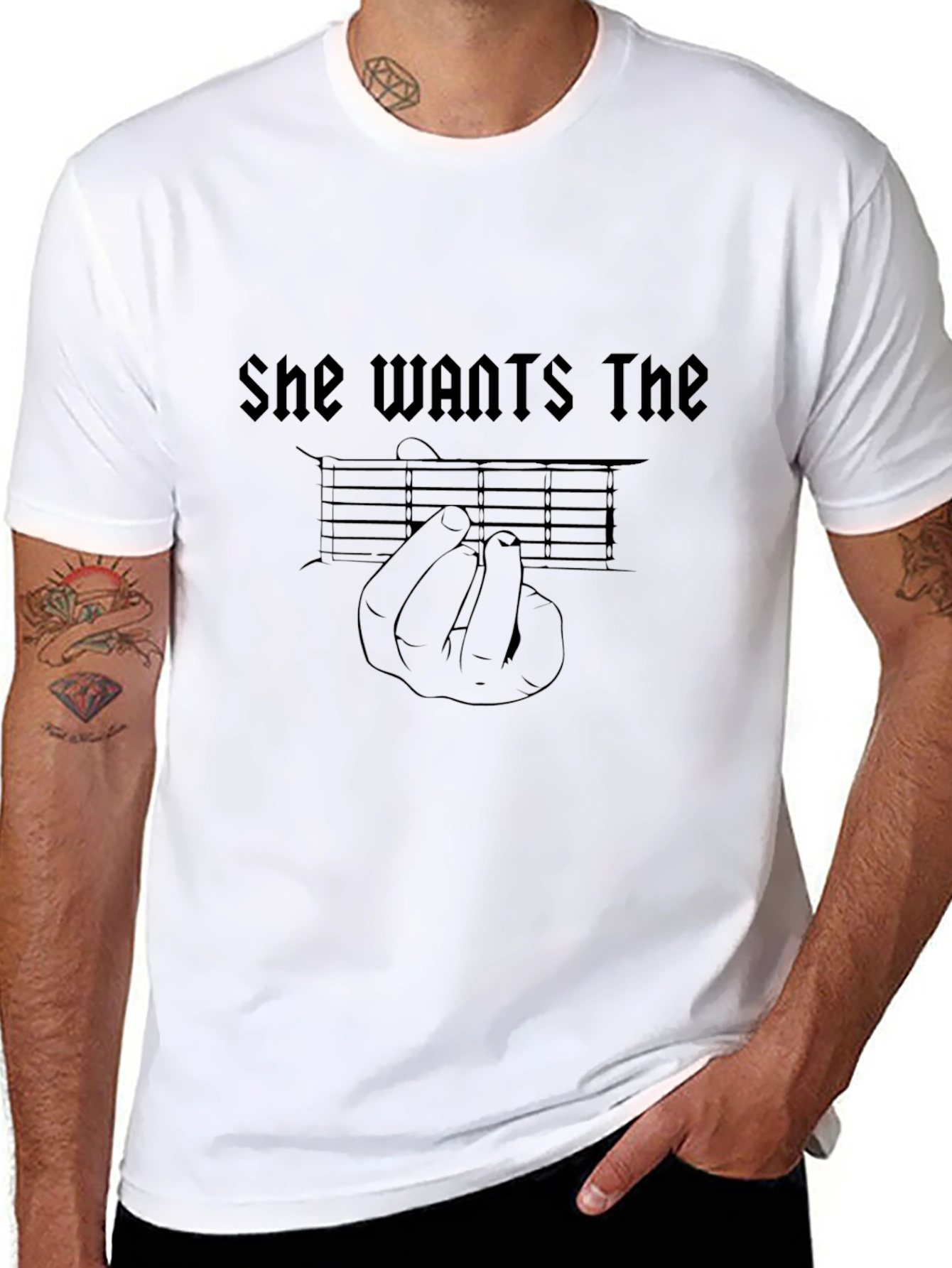 She Wants The D Guitar T-Shirt