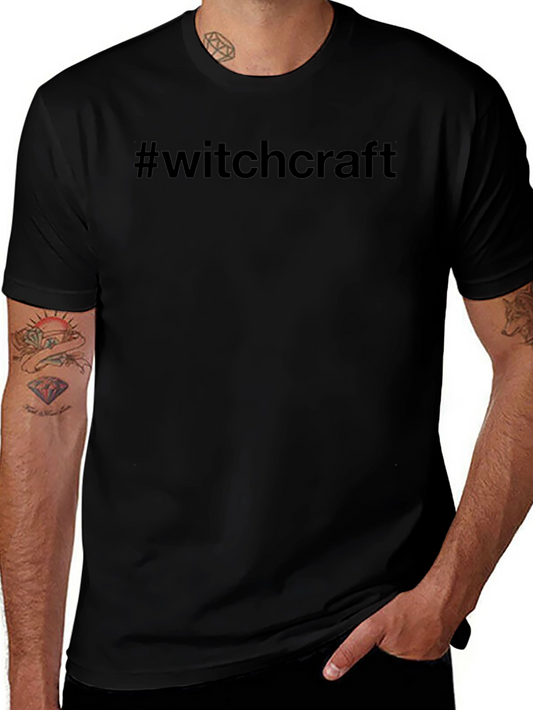 Witchcraft Hashtag Black T-Shirt