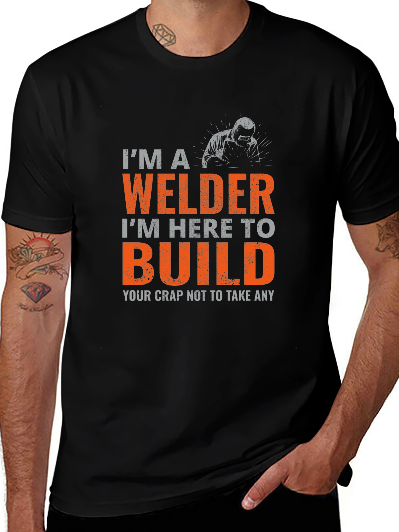 Welder Build Graphic Tee - Black