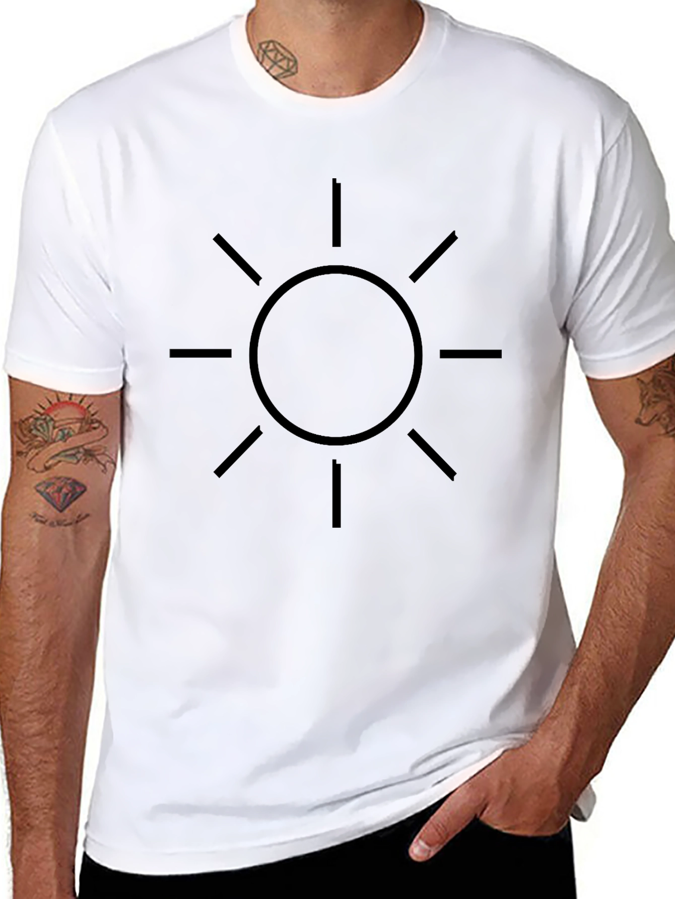 Sun Graphic Black T-Shirt