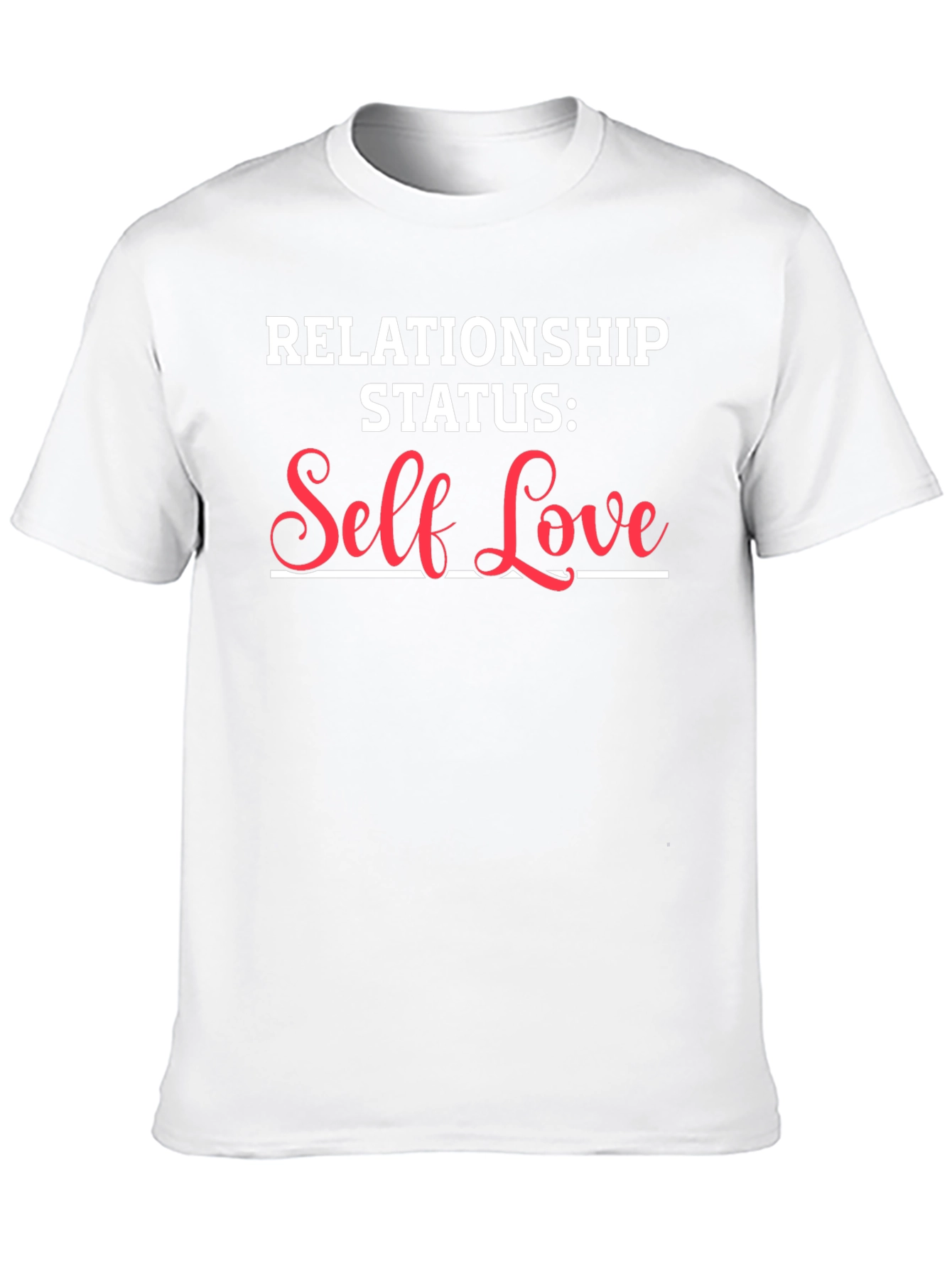 Self Love Relationship Status Black T-Shirt
