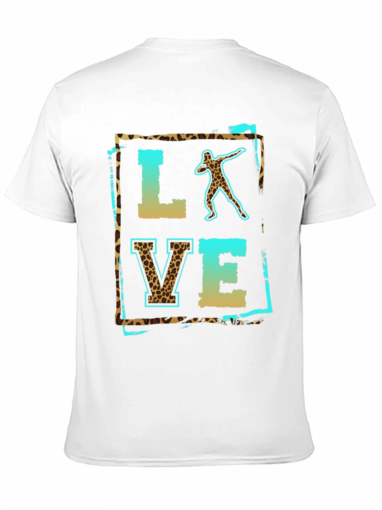 Love Shot Put Leopard Print T-Shirt
