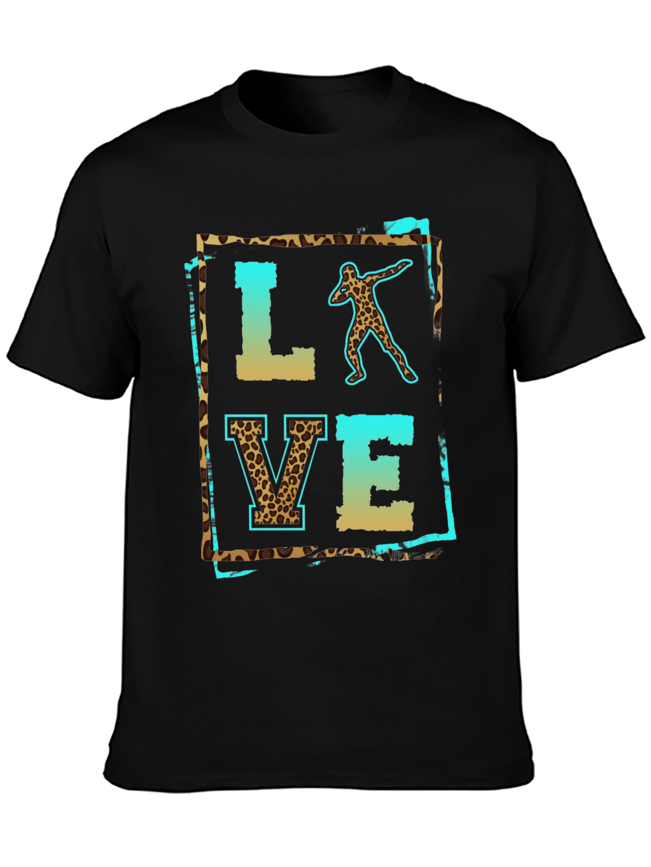Love Shot Put Leopard Print T-Shirt