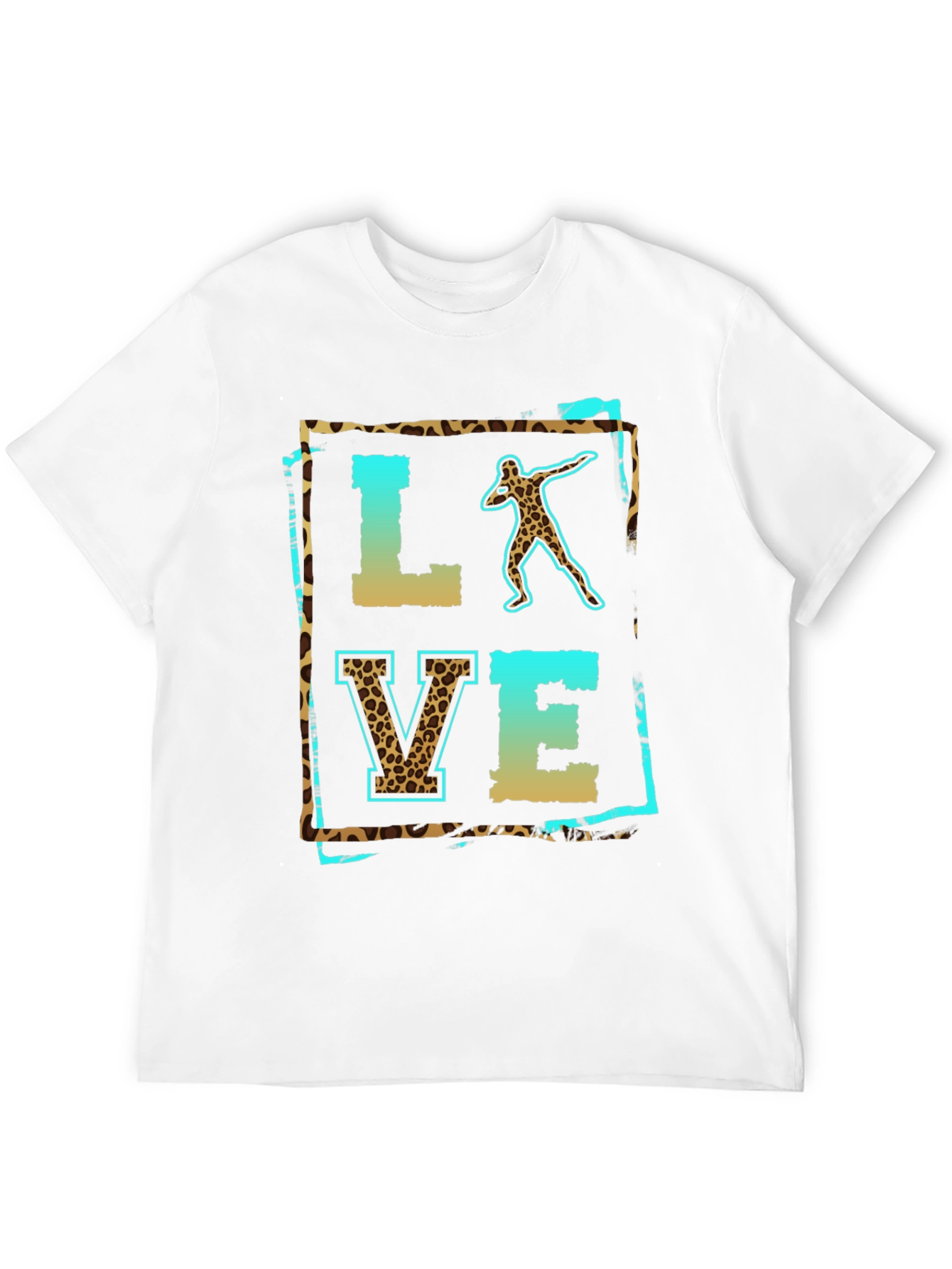 Love Shot Put Leopard Print T-Shirt