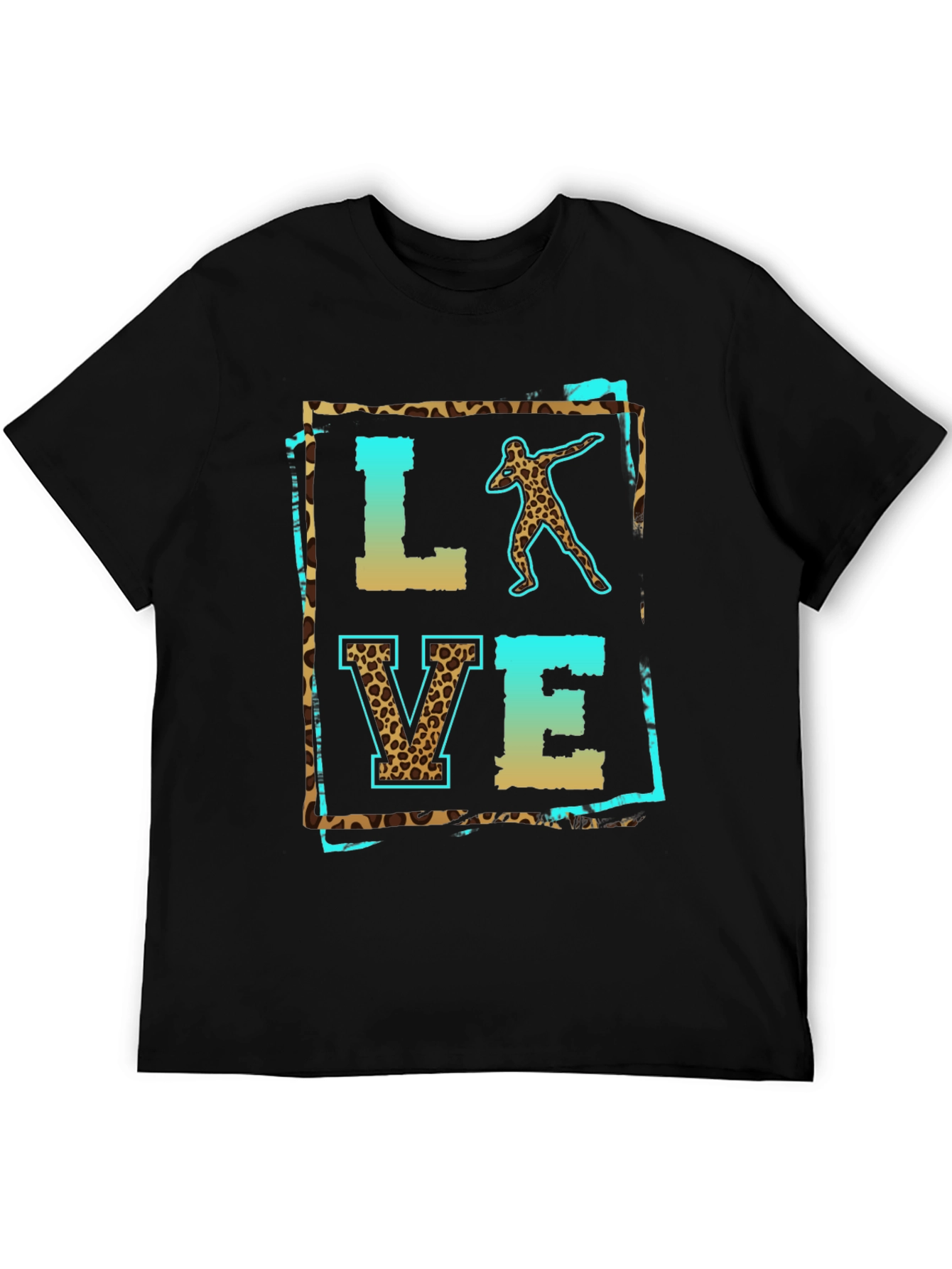Love Shot Put Leopard Print T-Shirt