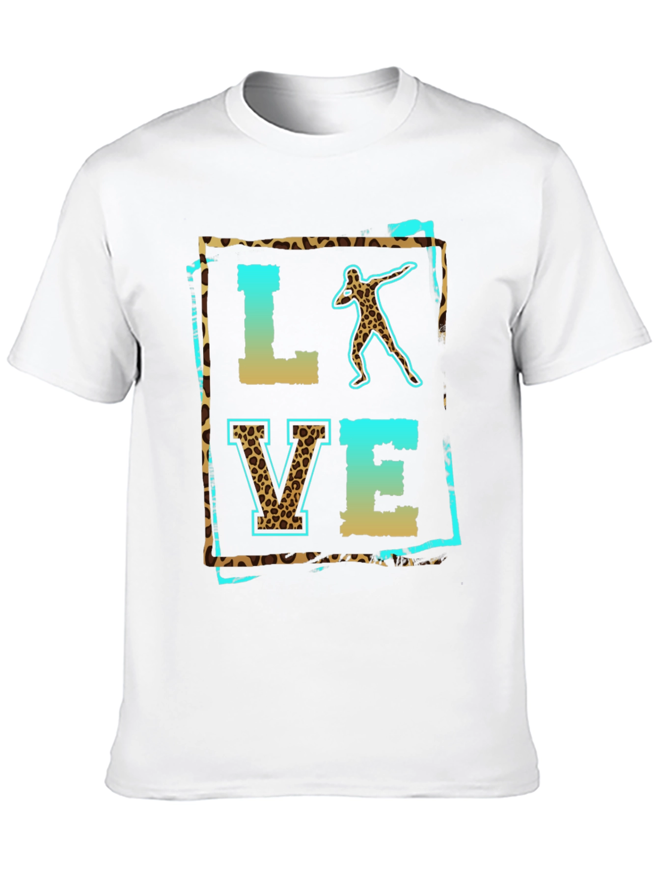 Love Shot Put Leopard Print T-Shirt