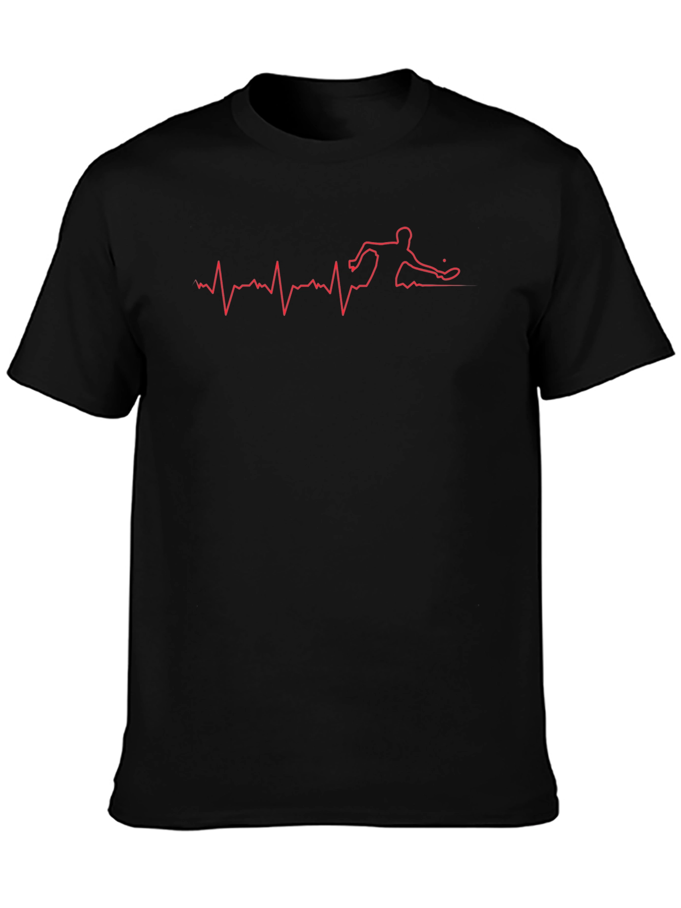 Table Tennis Heartbeat T-Shirt - Black