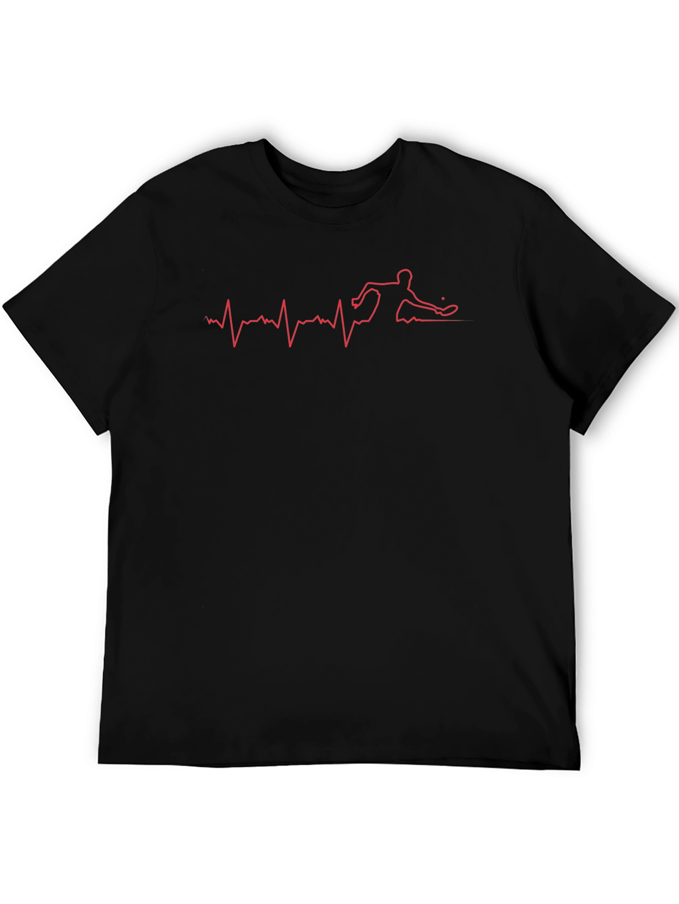 Table Tennis Heartbeat T-Shirt - Black
