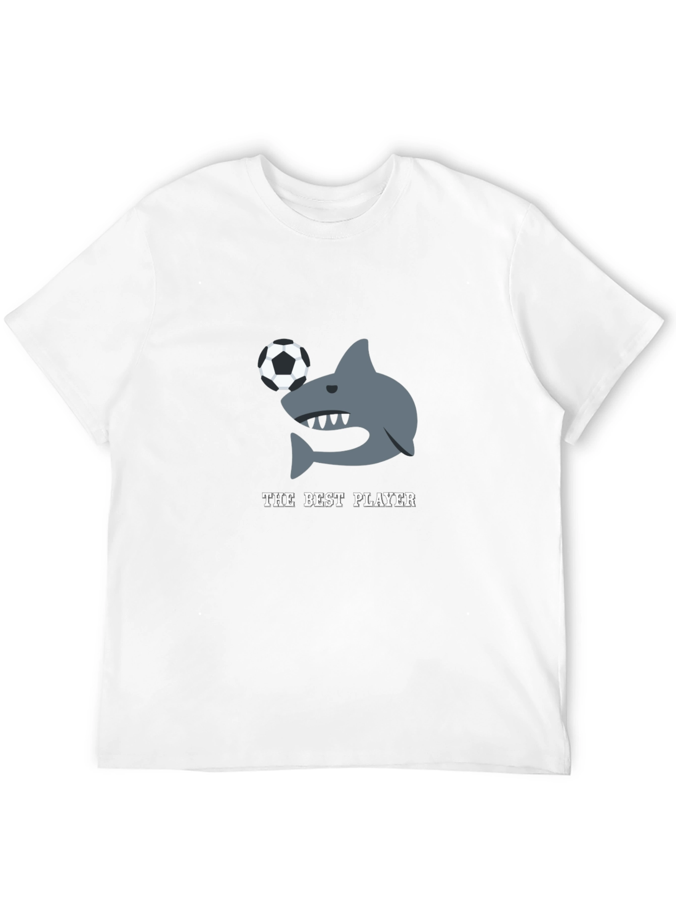 The Best Player Shark Soccer Graphic T-Shirt