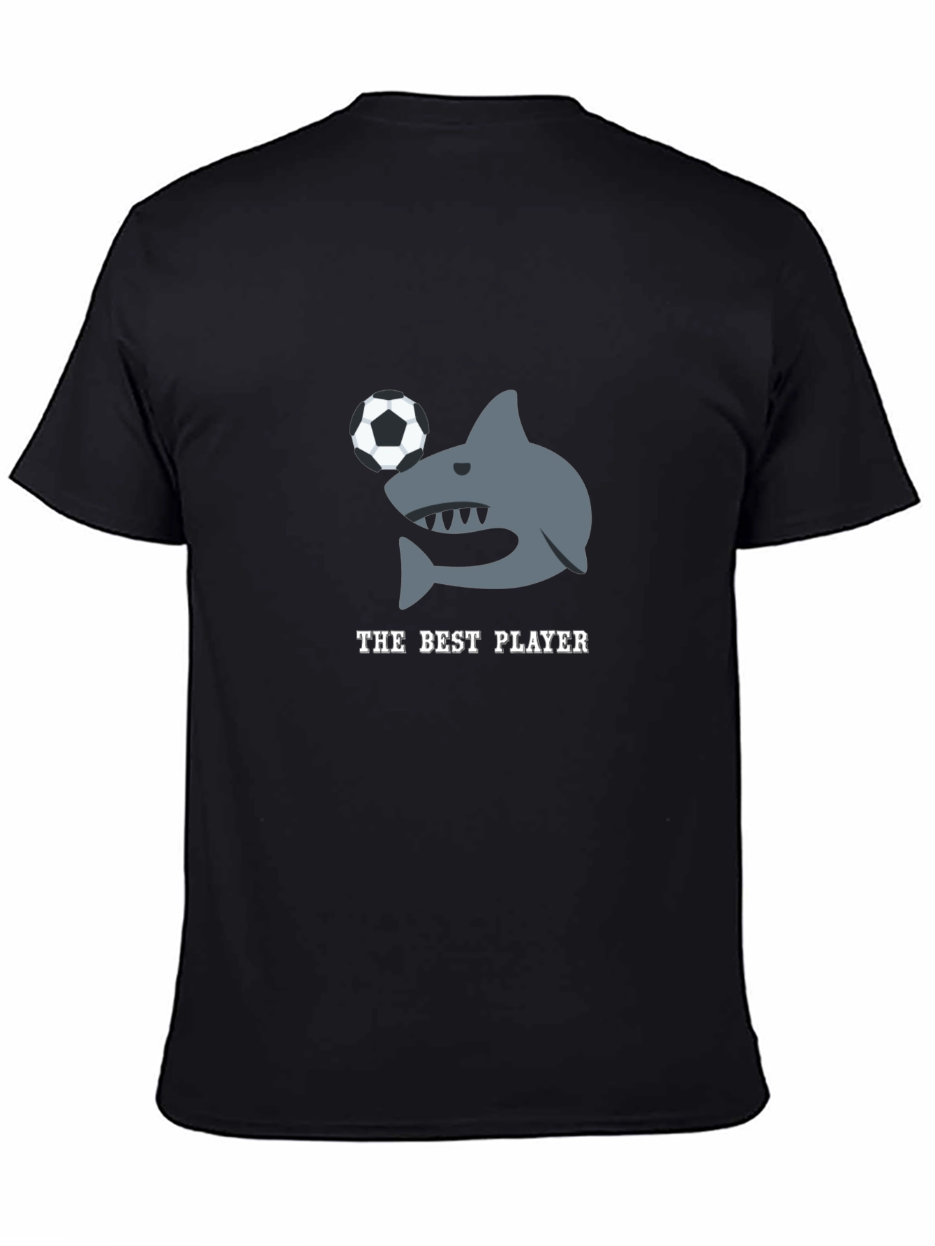 The Best Player Shark Soccer Graphic T-Shirt
