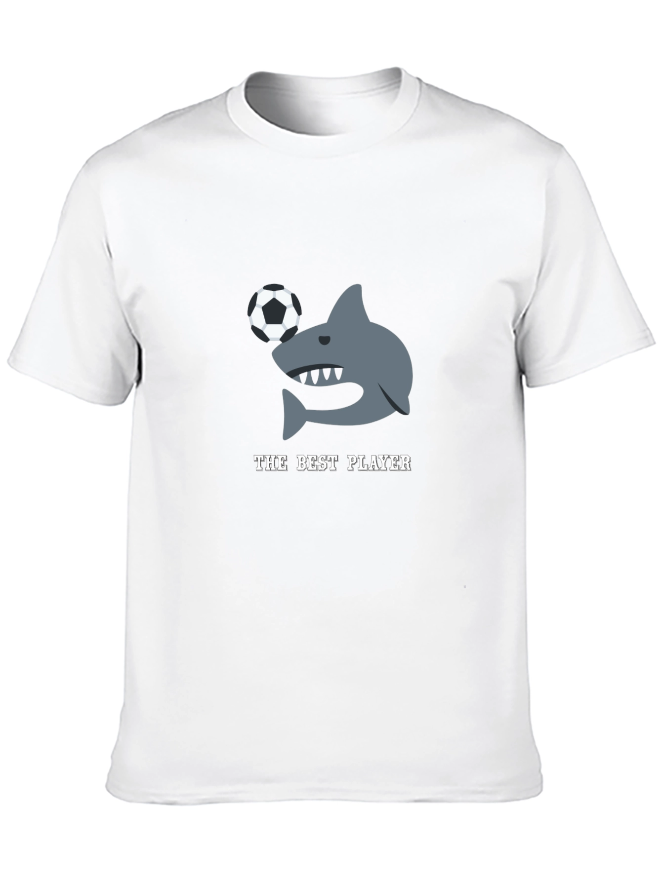 The Best Player Shark Soccer Graphic T-Shirt