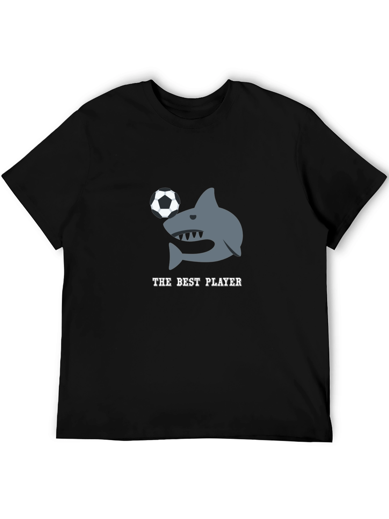 The Best Player Shark Soccer Graphic T-Shirt