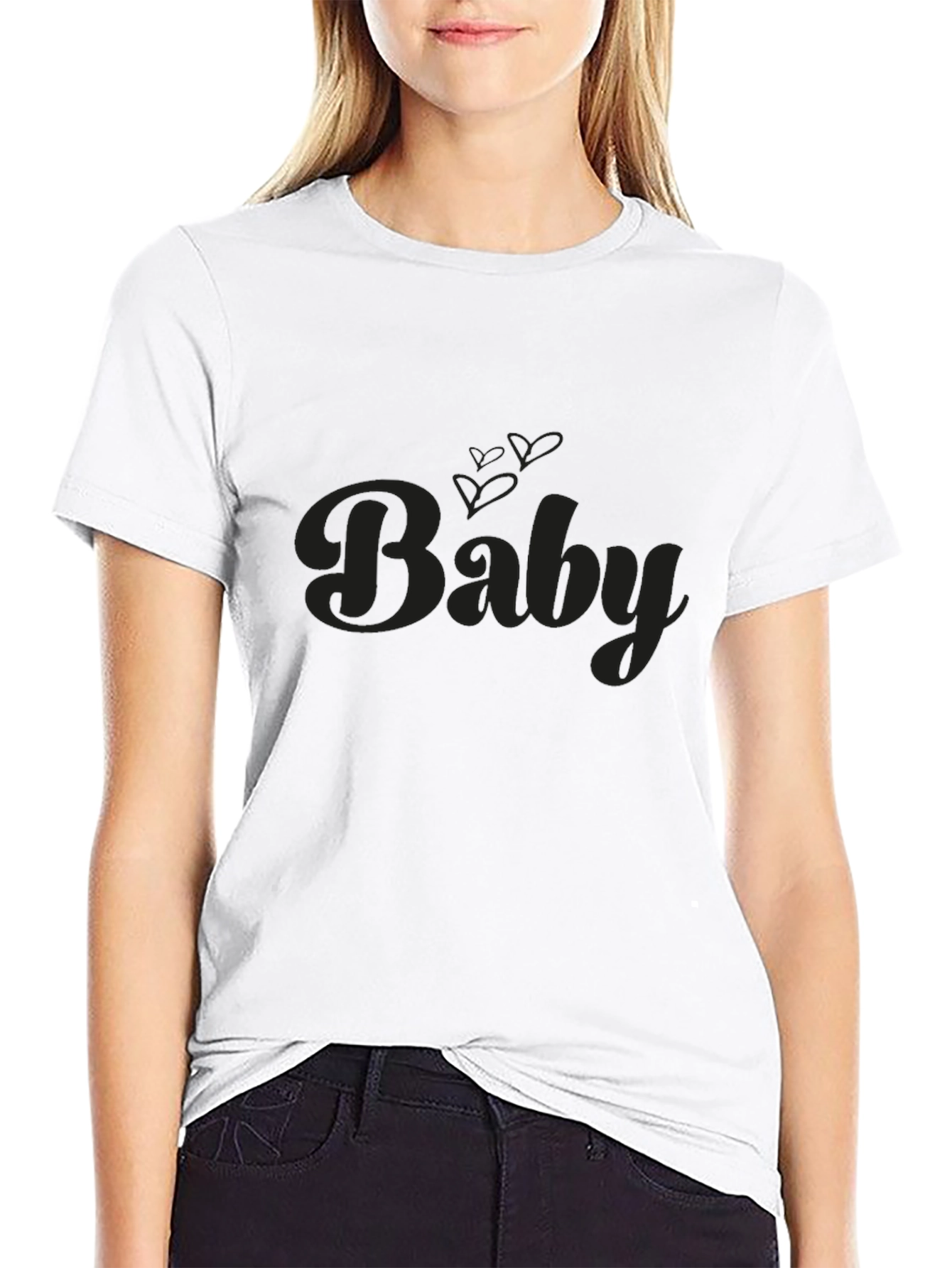 Baby Graphic Black T-Shirt - Stylish & Comfortable