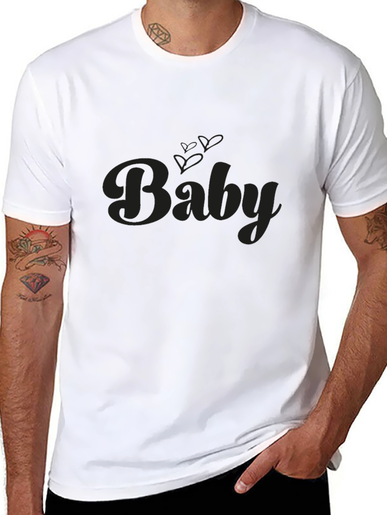 Baby Graphic Black T-Shirt - Stylish & Comfortable