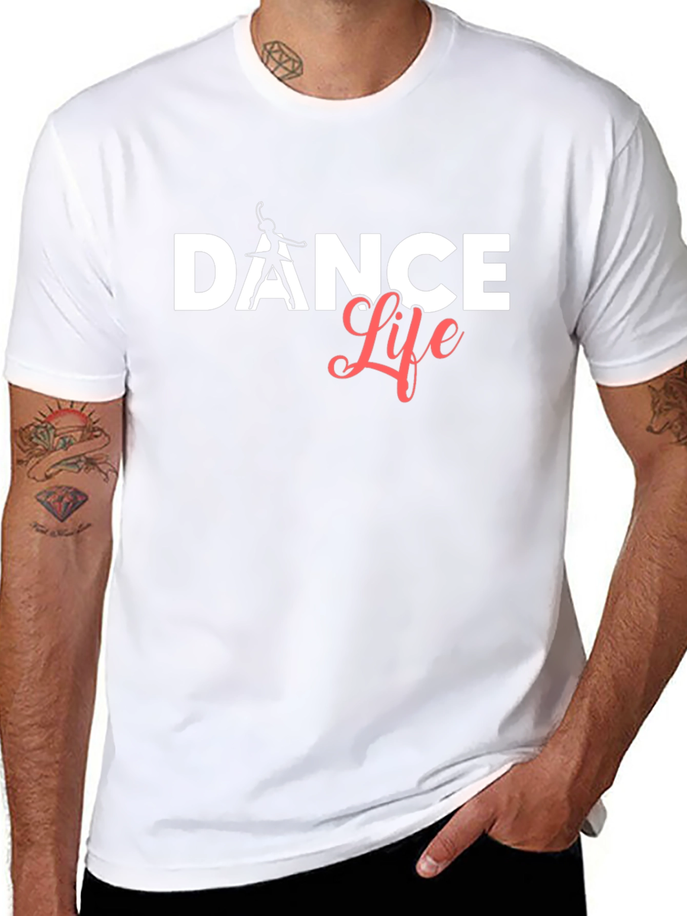 Dance Life Graphic Tee - Black Casual T-Shirt