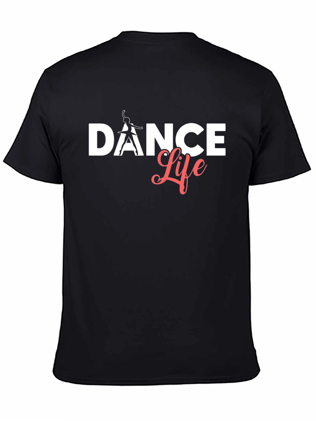 Dance Life Graphic Tee - Black Casual T-Shirt