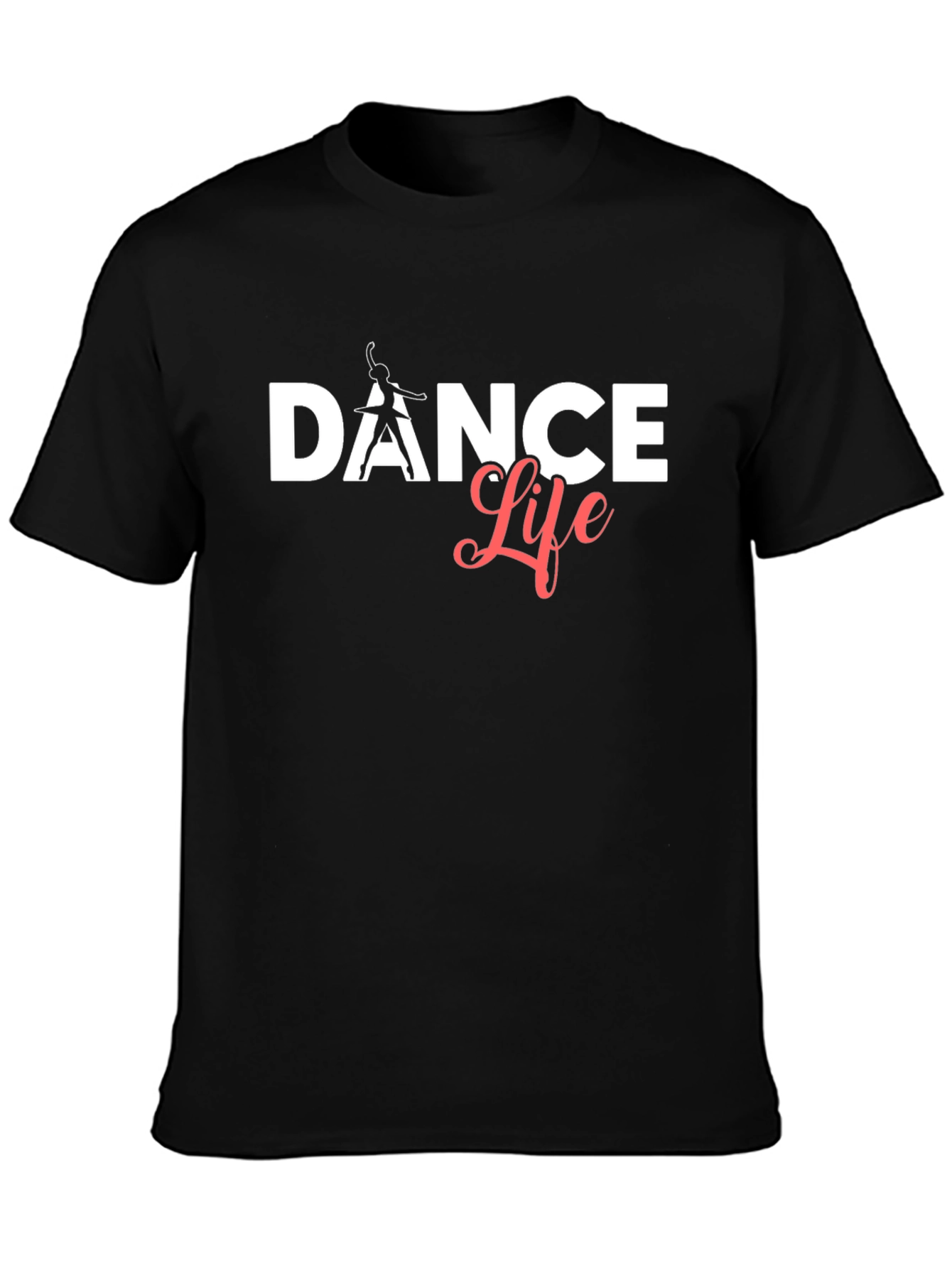 Dance Life Graphic Tee - Black Casual T-Shirt