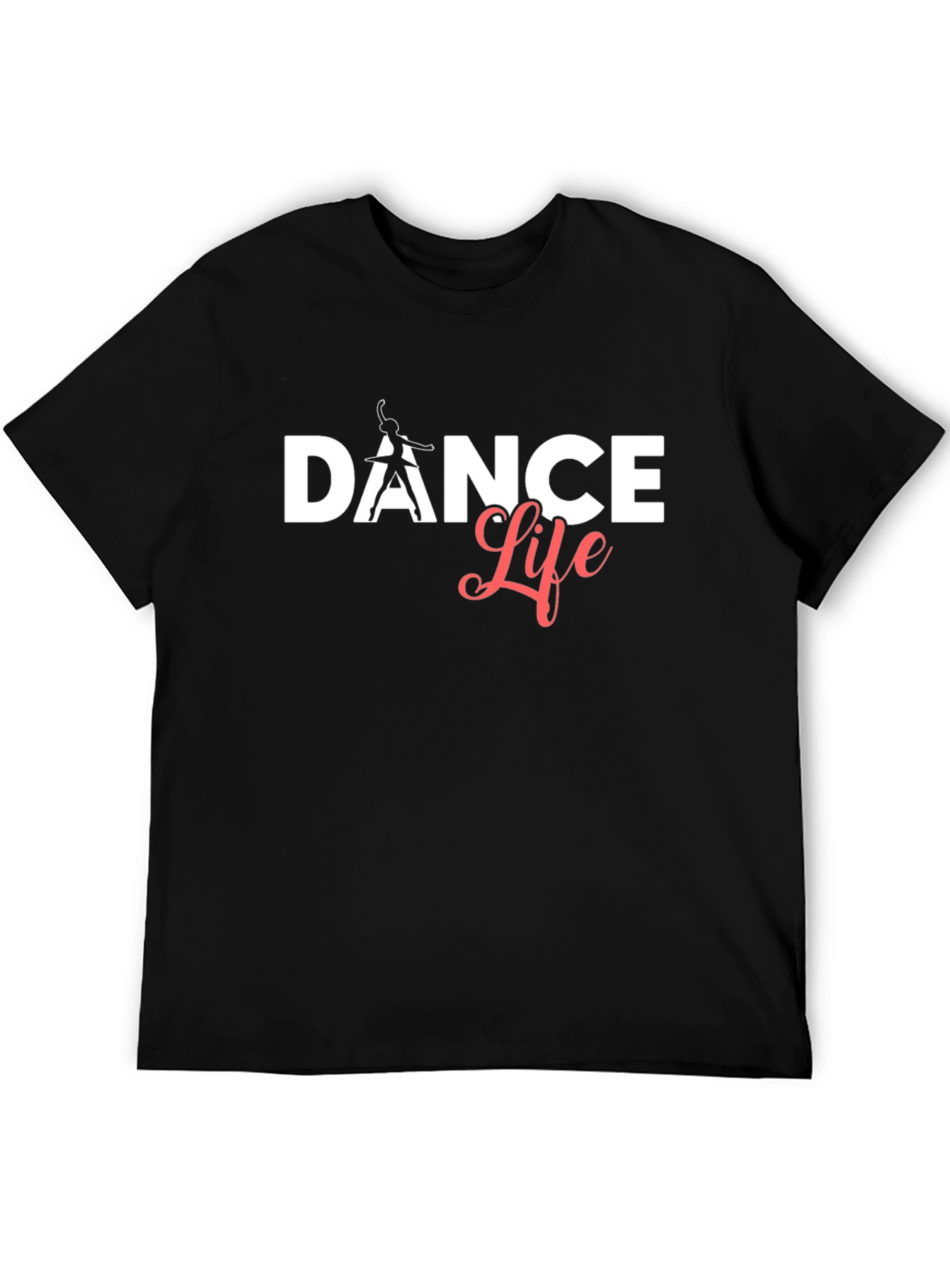 Dance Life Graphic Tee - Black Casual T-Shirt