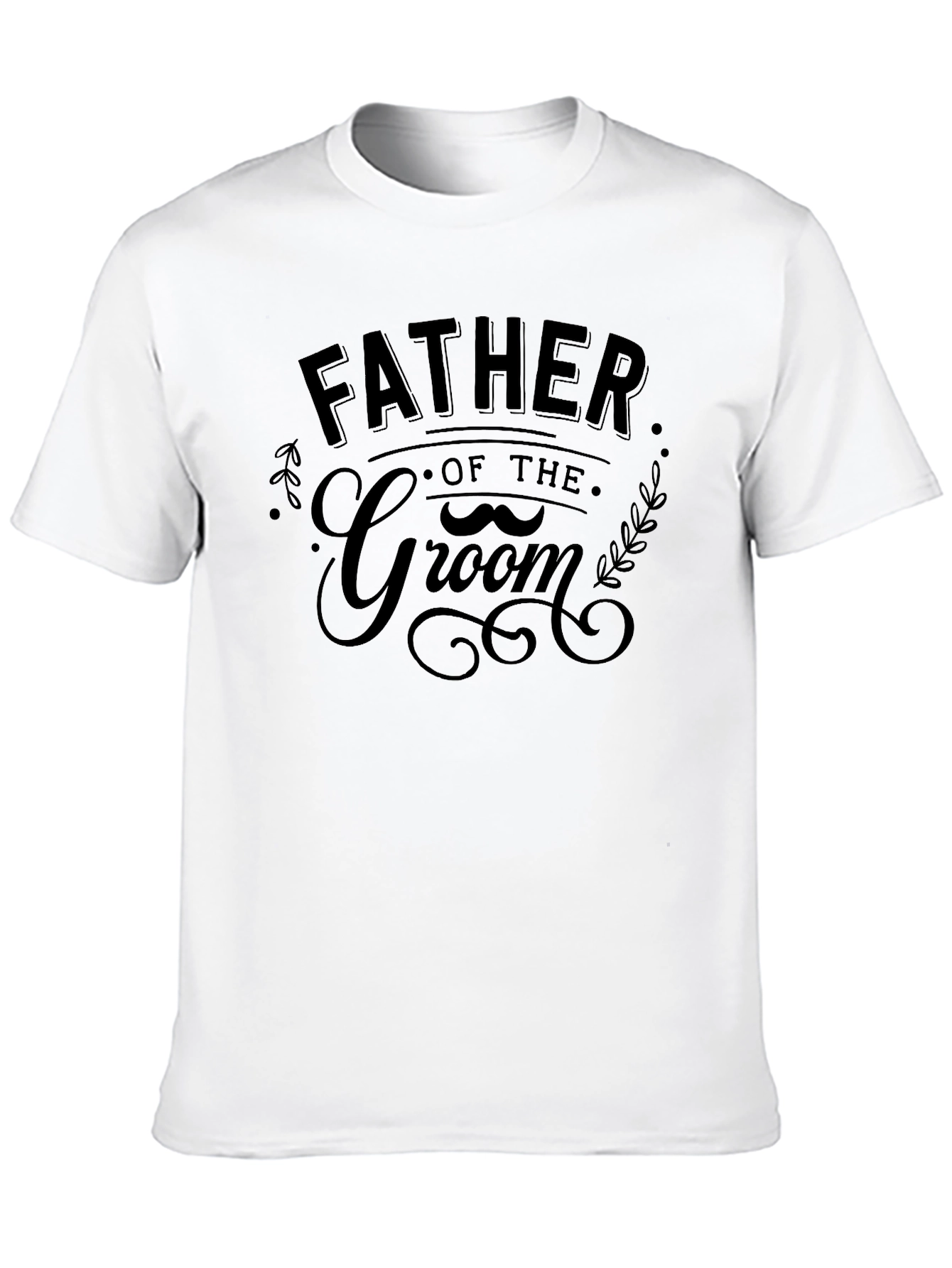 Father of the Groom Black Graphic Tee