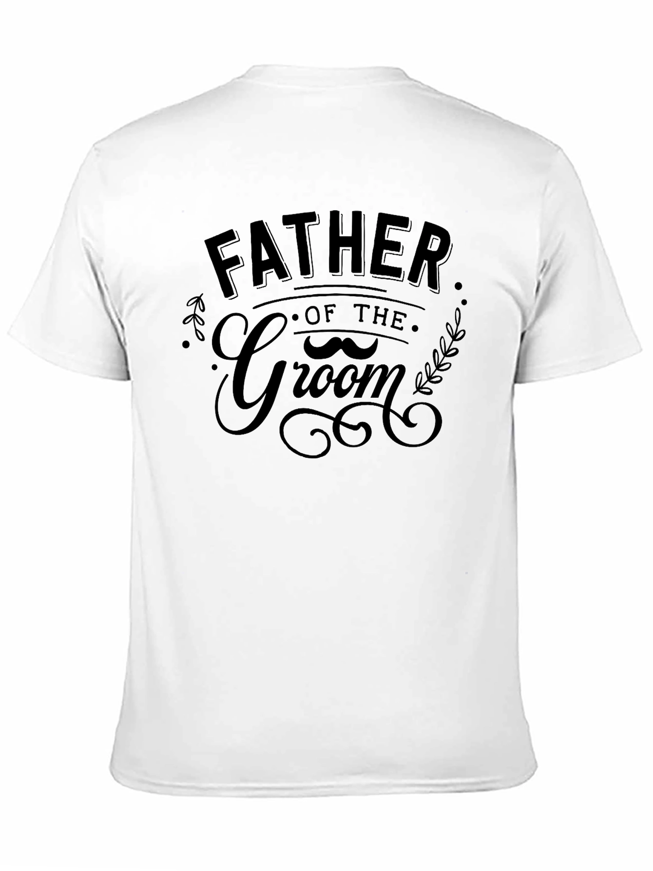 Father of the Groom Black Graphic Tee