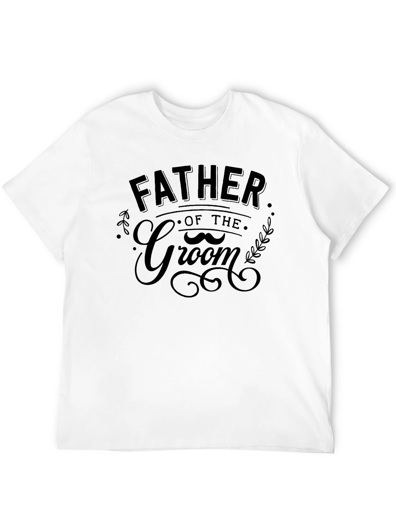Father of the Groom Black Graphic Tee