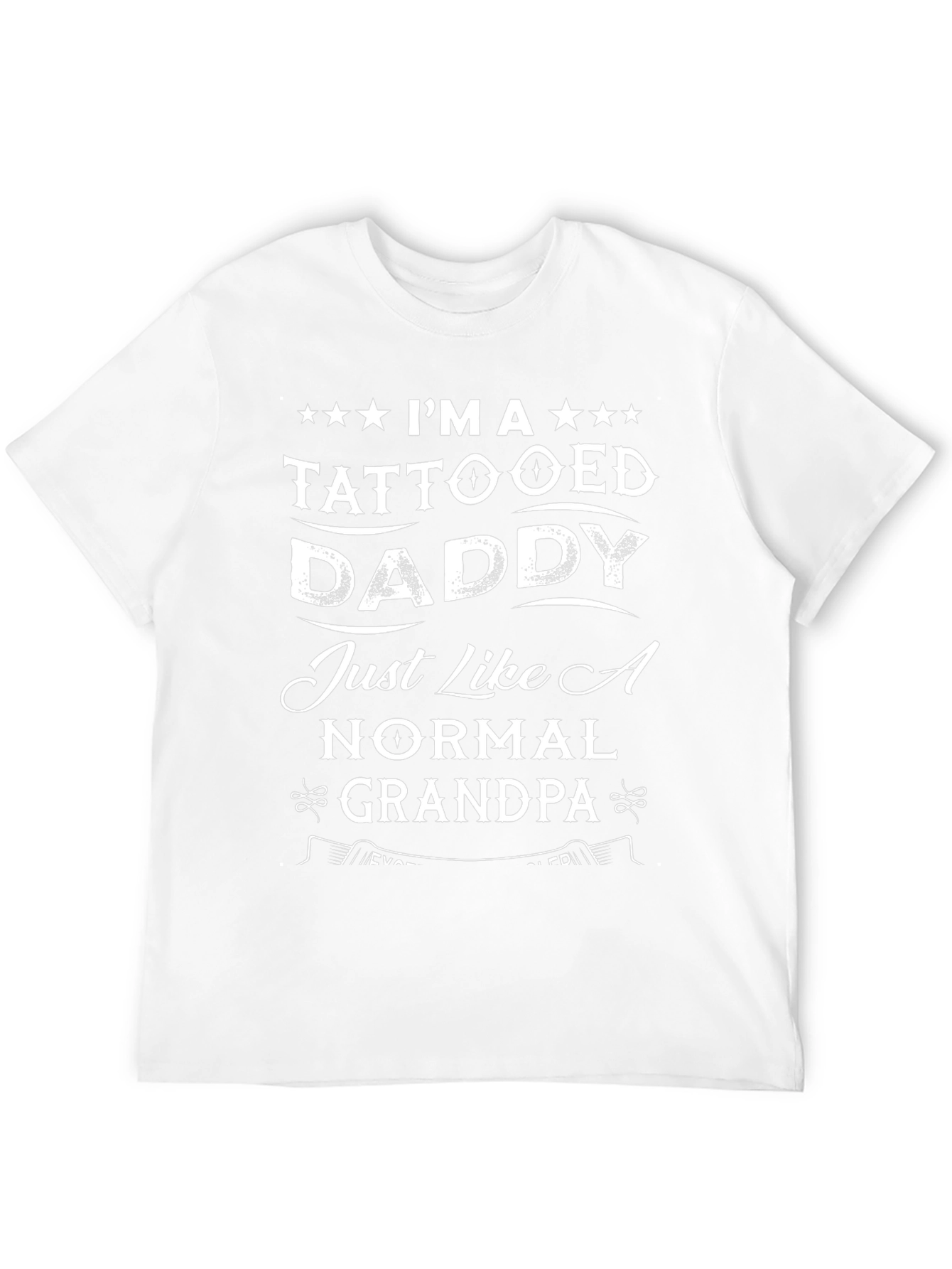 Tattooed Daddy T-Shirt - Fun Grandpa Tee