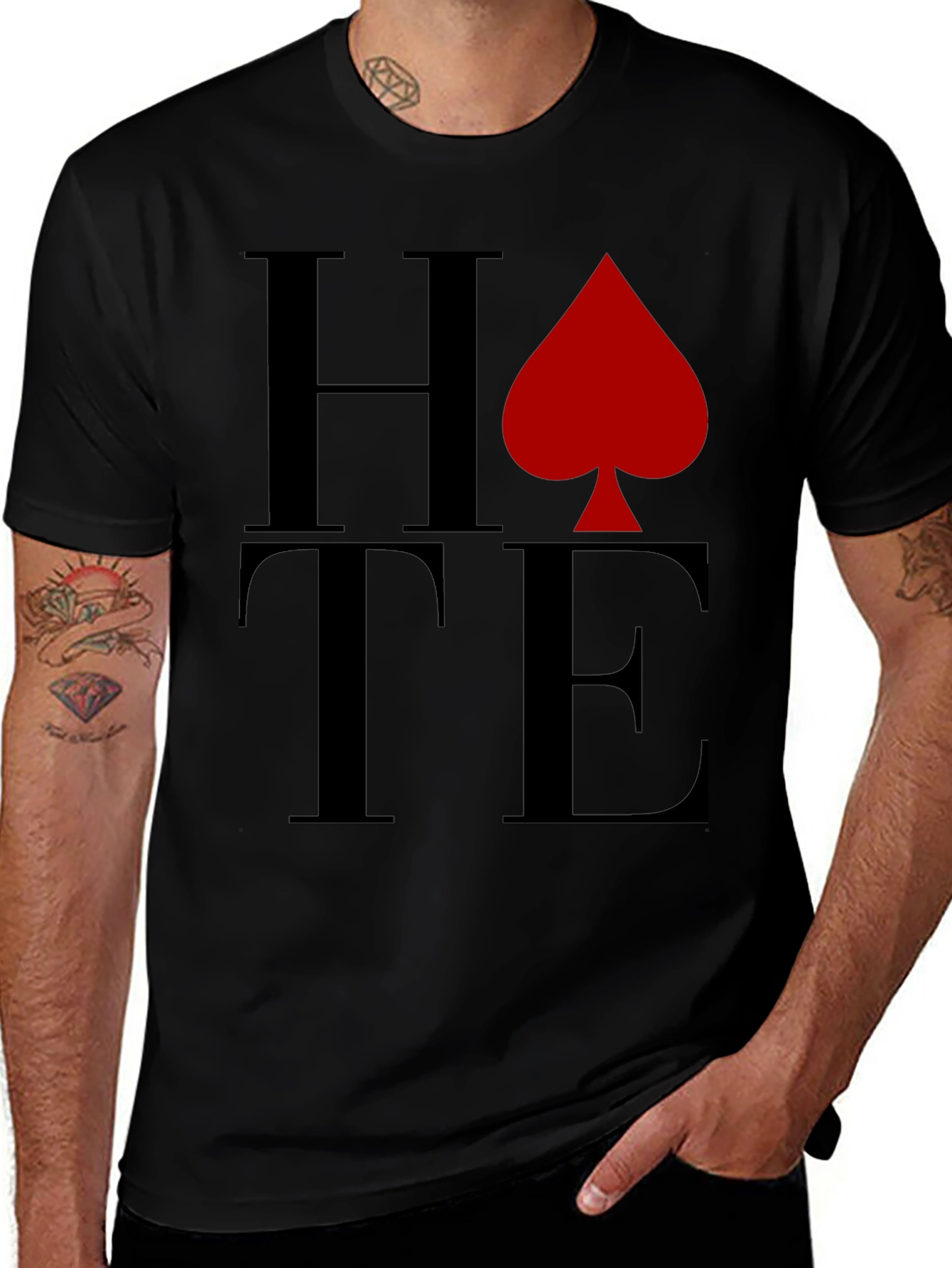 HATE Spade Graphic T-Shirt