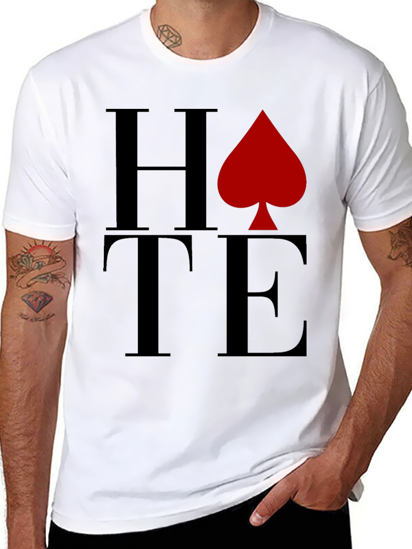 HATE Spade Graphic T-Shirt