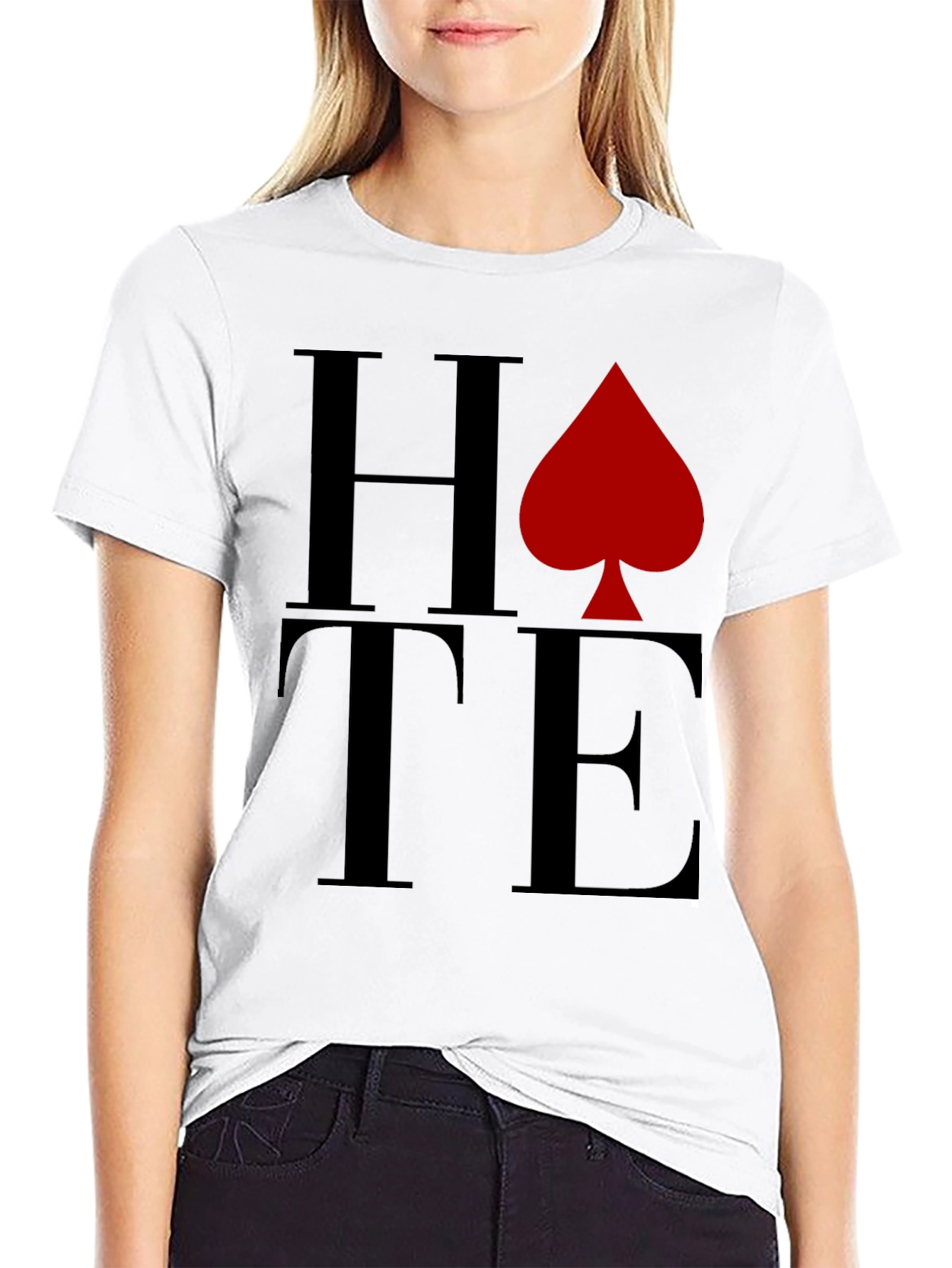 HATE Spade Graphic T-Shirt