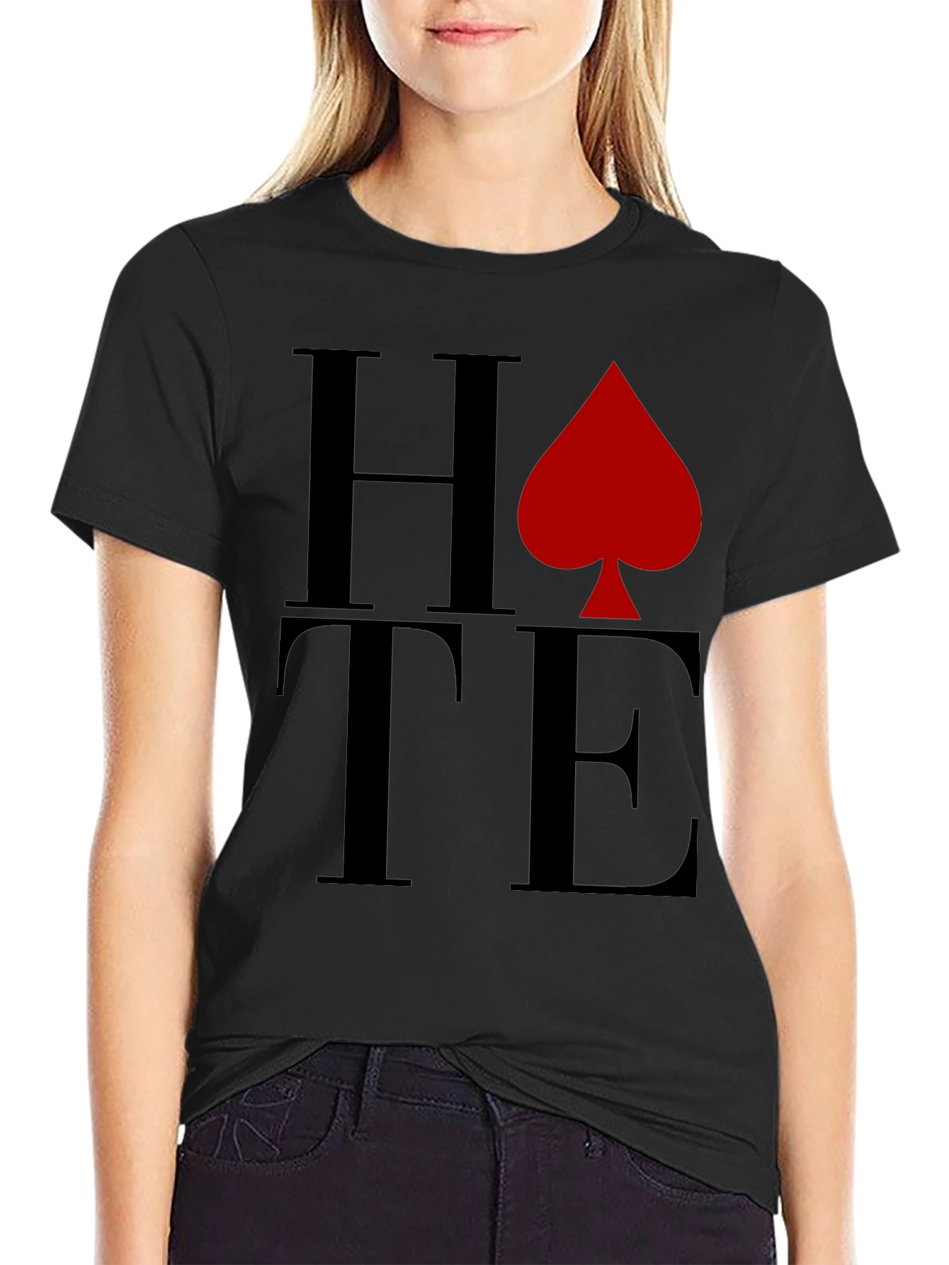 HATE Spade Graphic T-Shirt