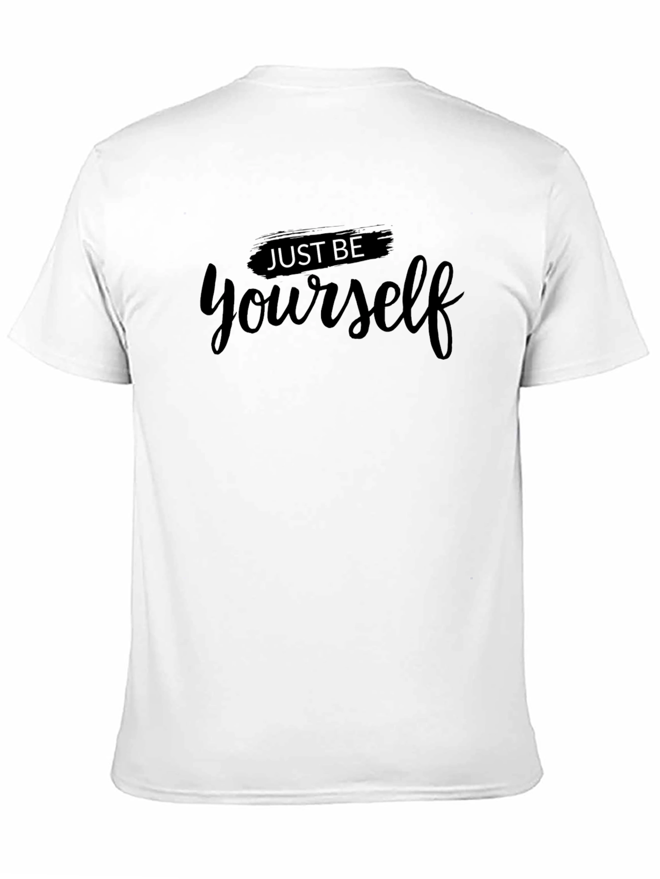 Just Be Yourself Black Graphic Tee