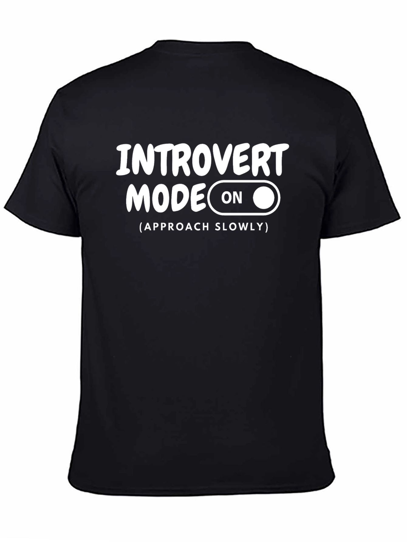 Introvert Mode On Black Graphic Tee