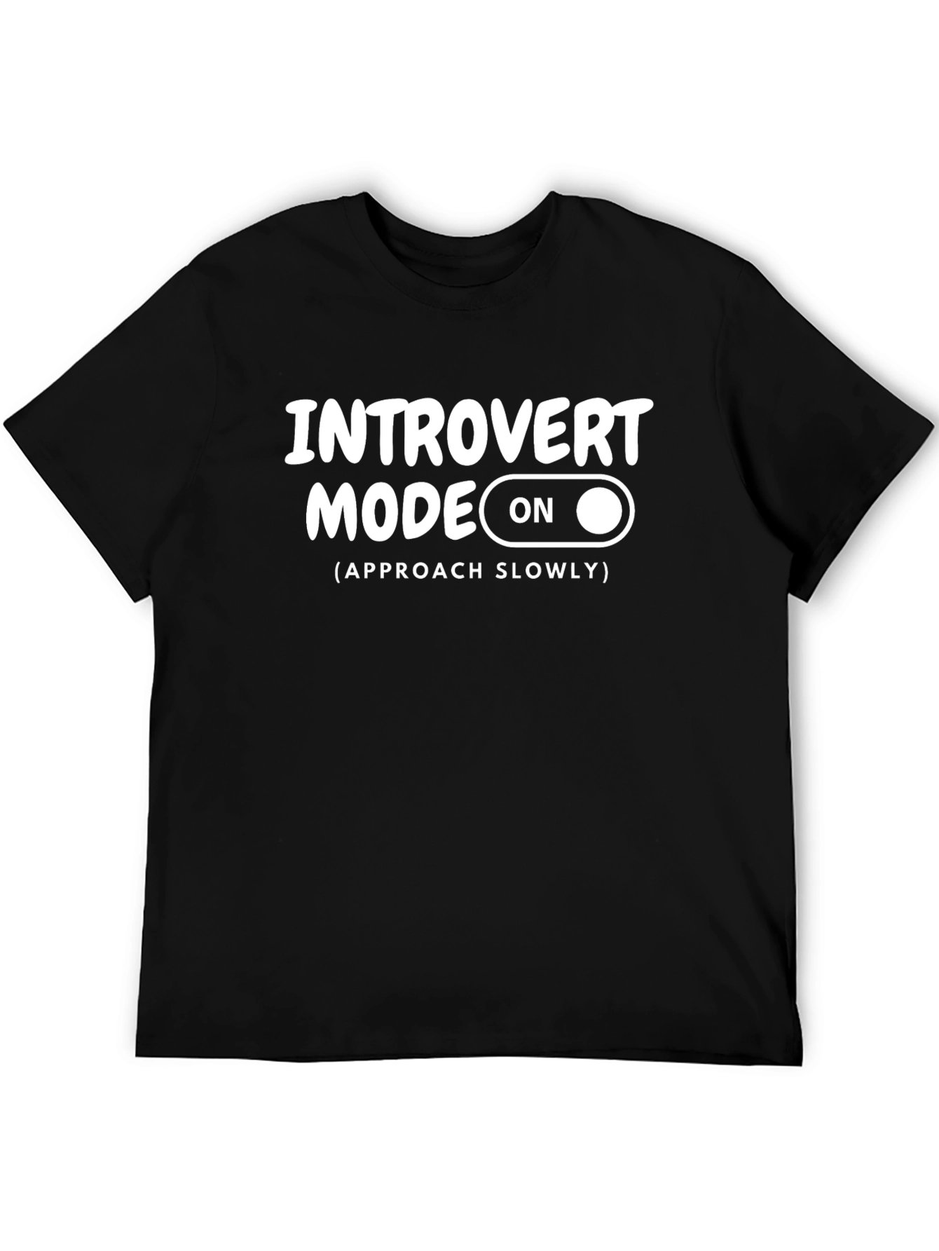 Introvert Mode On Black Graphic Tee