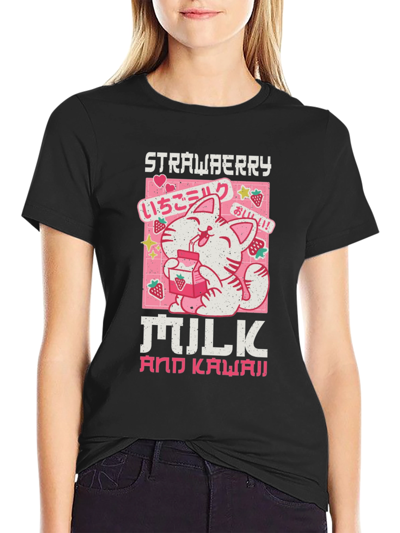 Strawberry Milk and Kawaii Graphic Tee