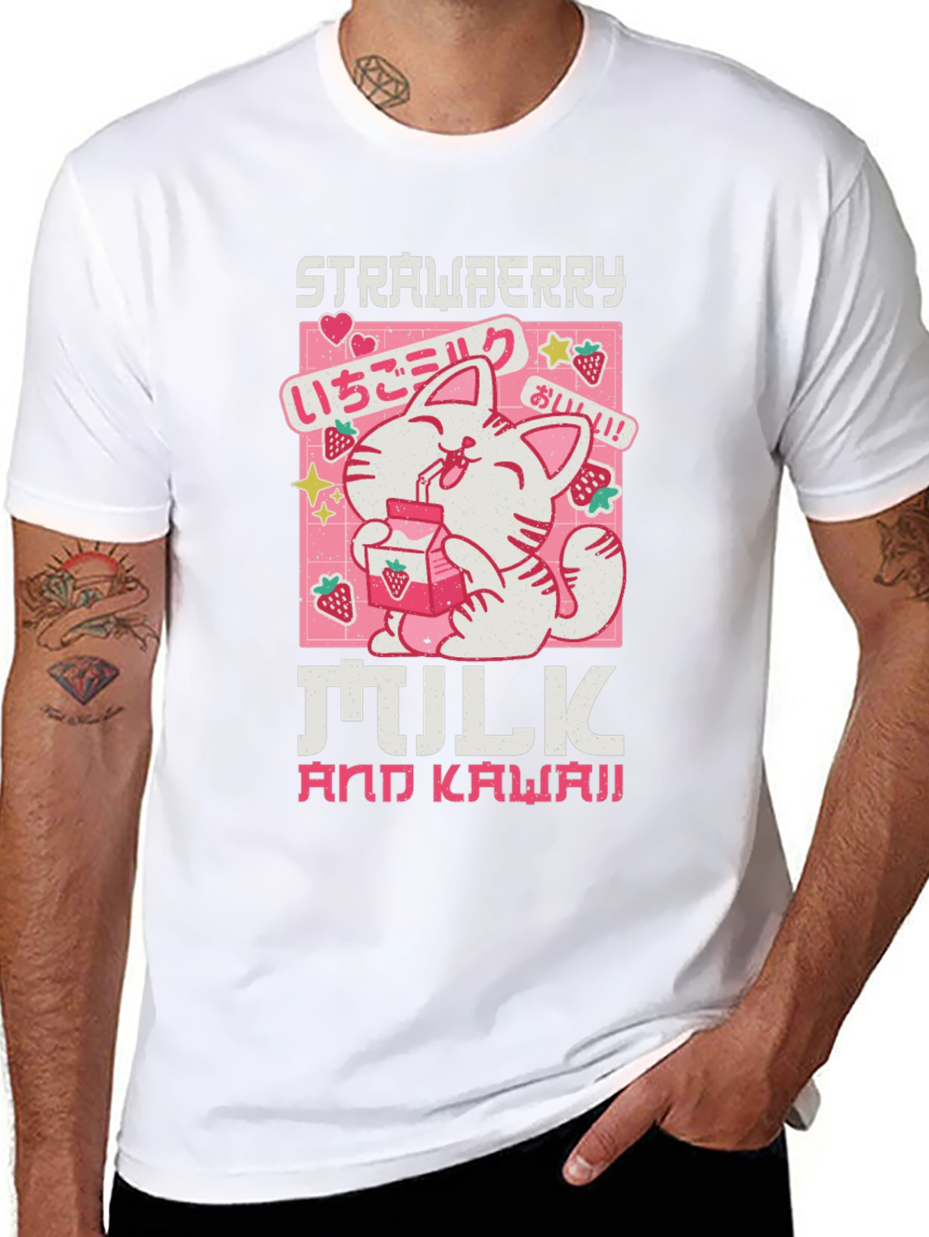 Strawberry Milk and Kawaii Graphic Tee