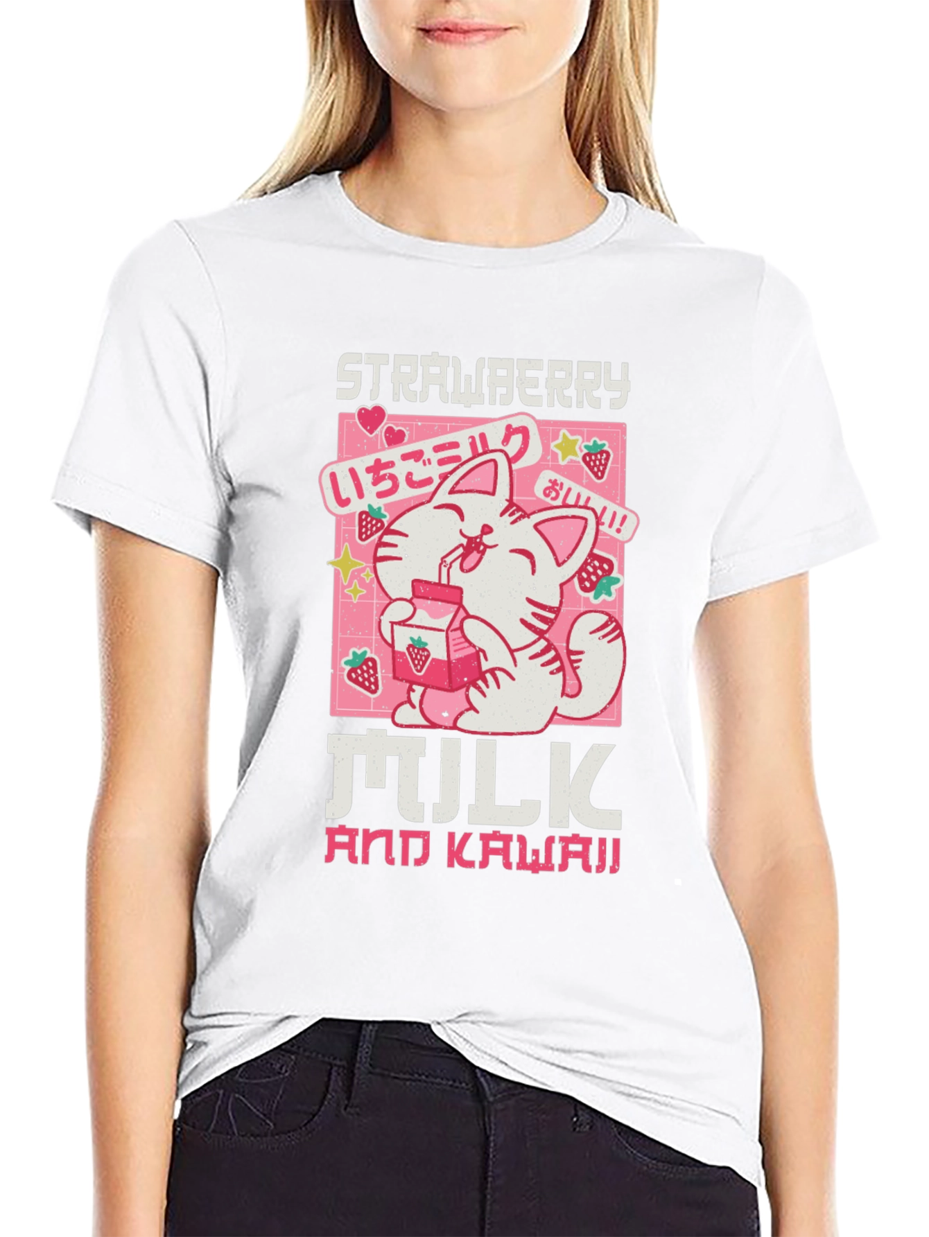 Strawberry Milk and Kawaii Graphic Tee