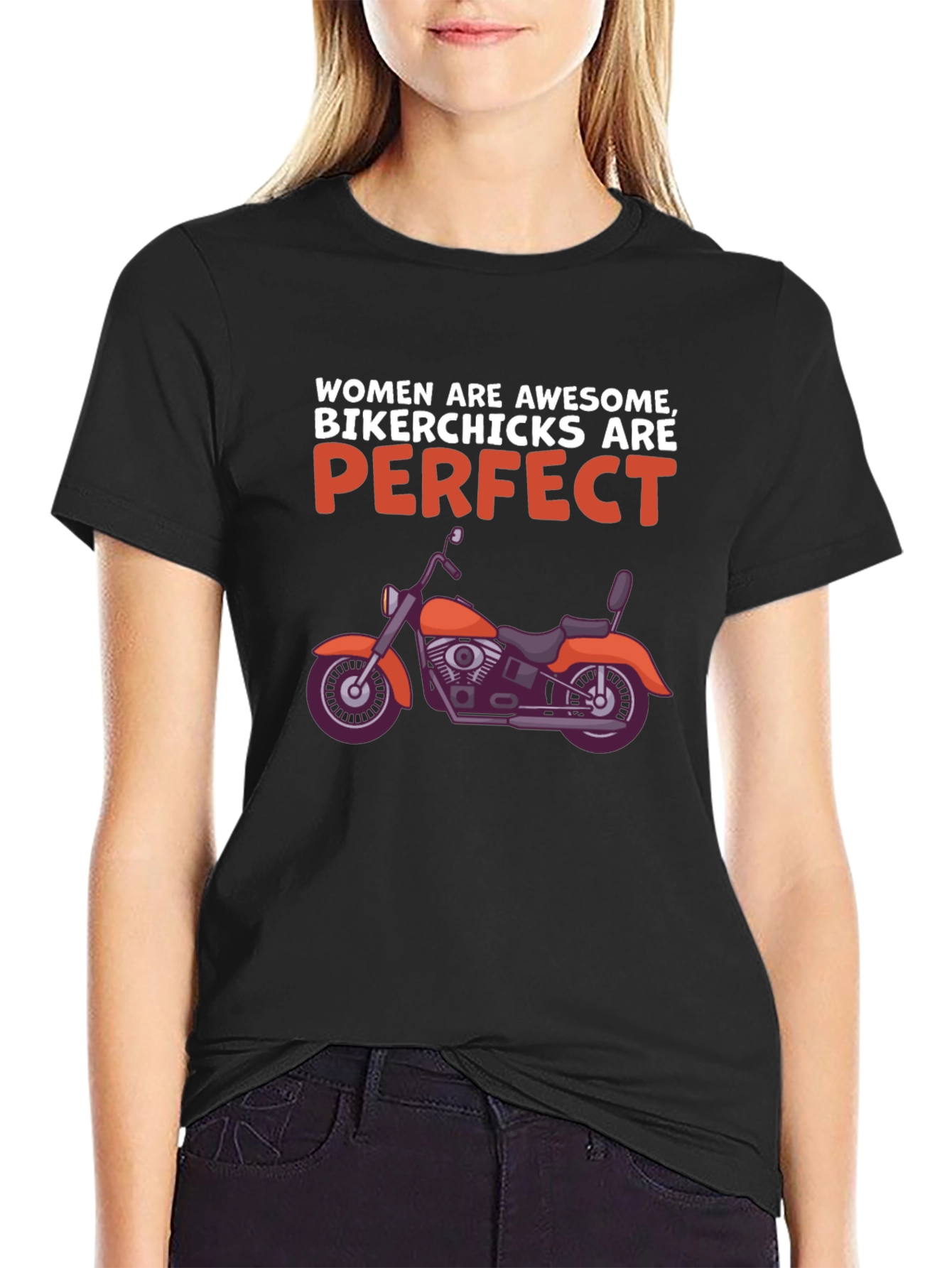 Women Biker Chicks T-Shirt - Awesome & Perfect Tee