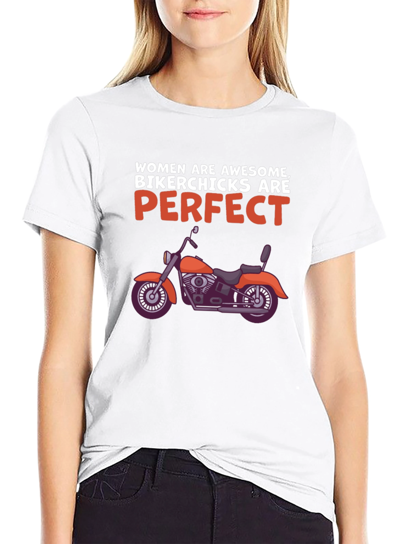 Women Biker Chicks T-Shirt - Awesome & Perfect Tee
