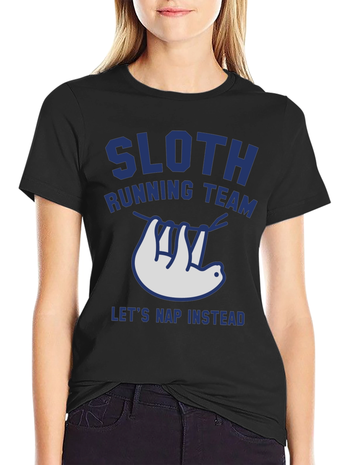 Sloth Running Team Tee - Lets Nap Instead