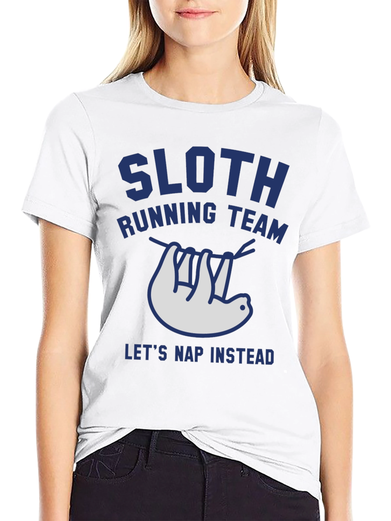 Sloth Running Team Tee - Lets Nap Instead