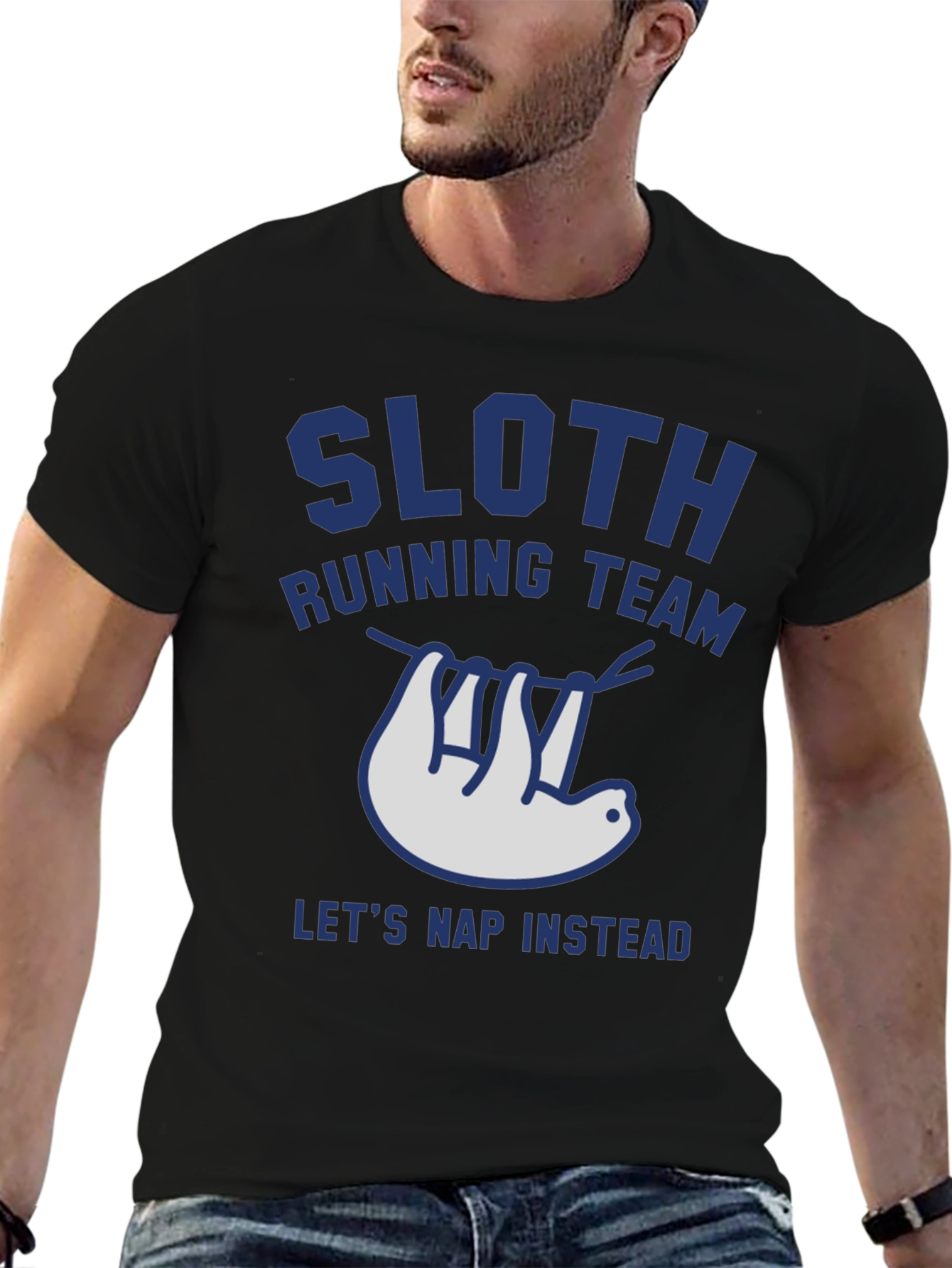 Sloth Running Team Tee - Lets Nap Instead