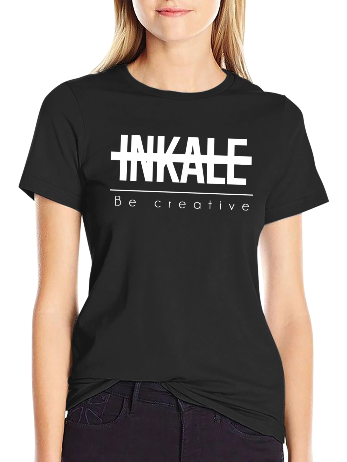 Inkale Be Creative Graphic Tee - Black