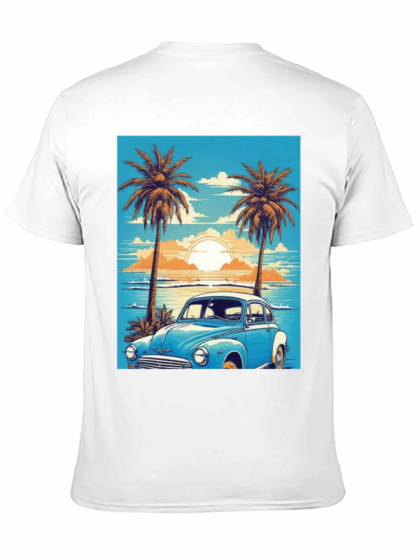 Retro Beach Car Graphic Tee