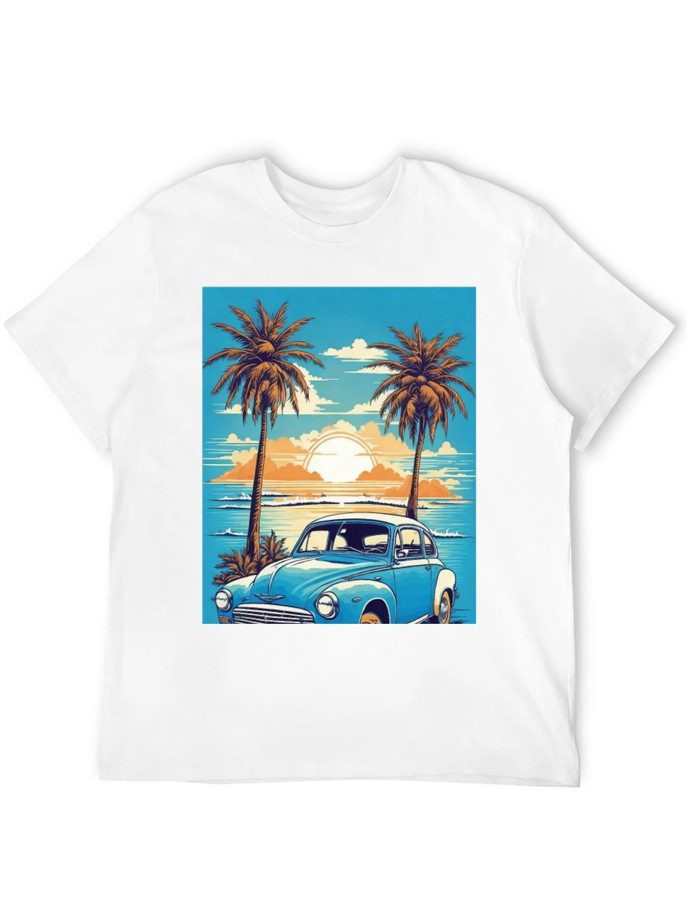 Retro Beach Car Graphic Tee