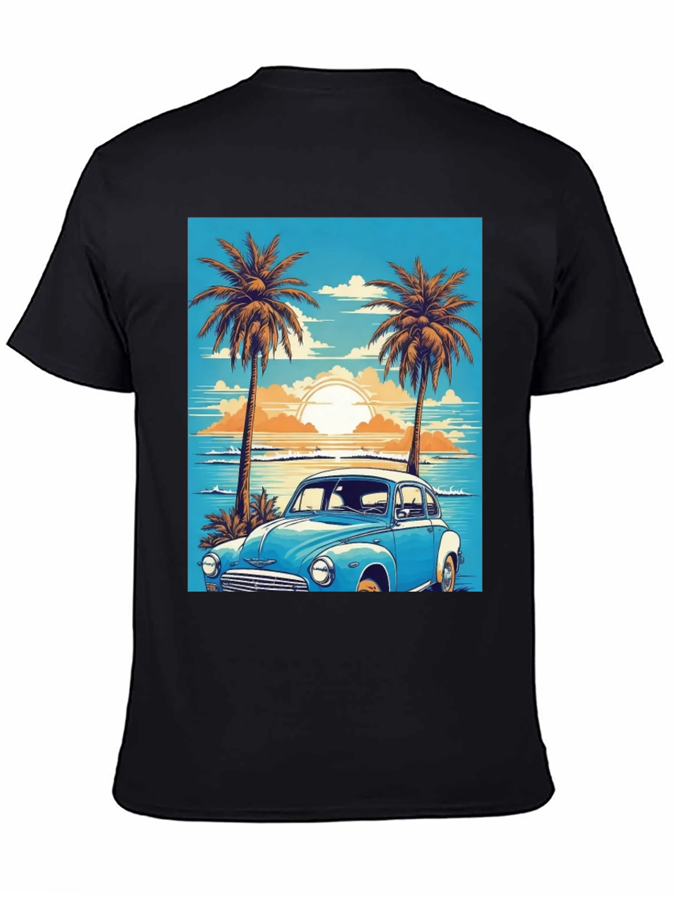 Retro Beach Car Graphic Tee