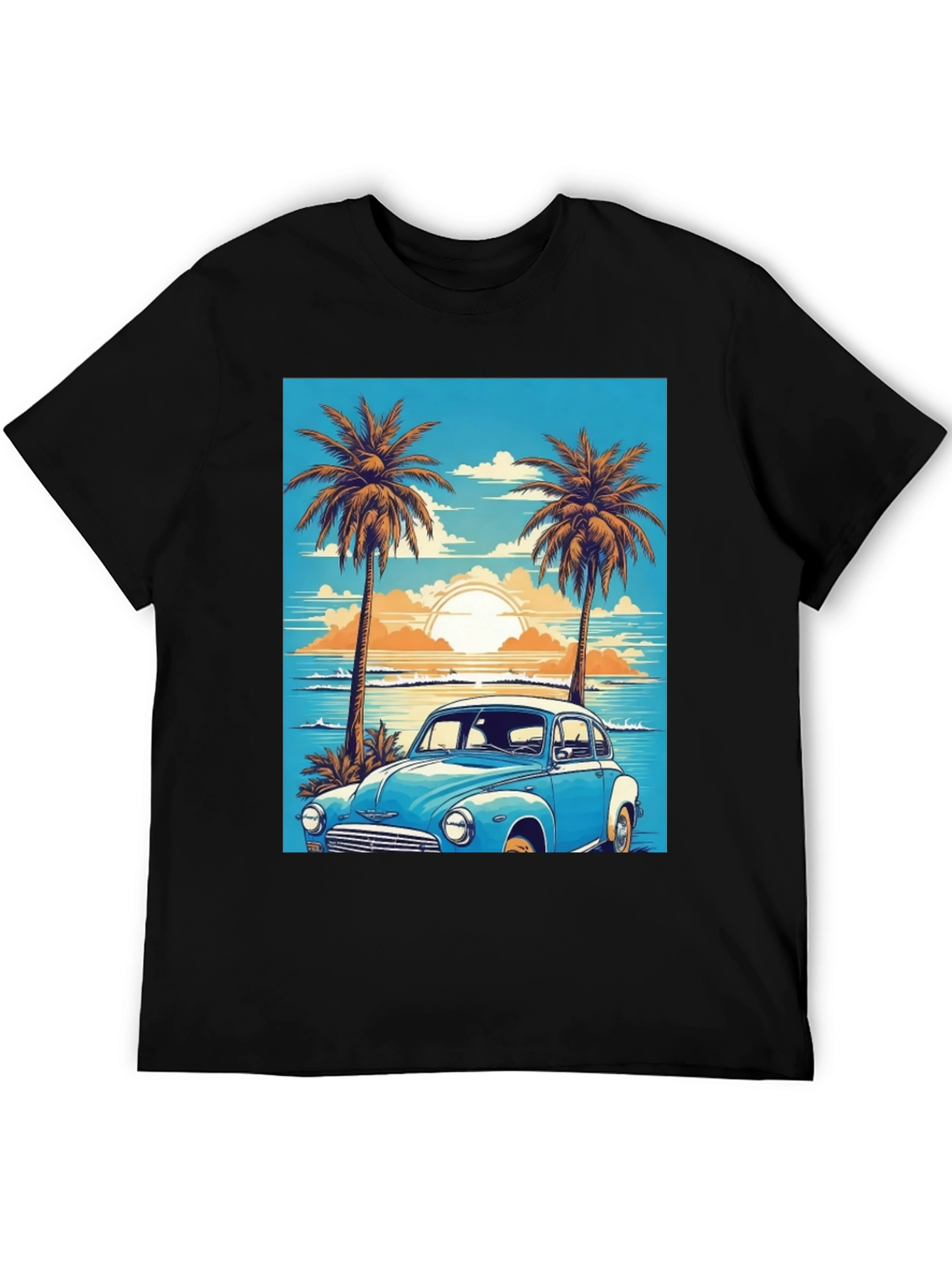 Retro Beach Car Graphic Tee