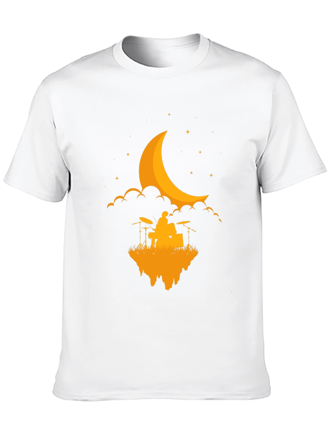 Drummer Moon T-Shirt - Black