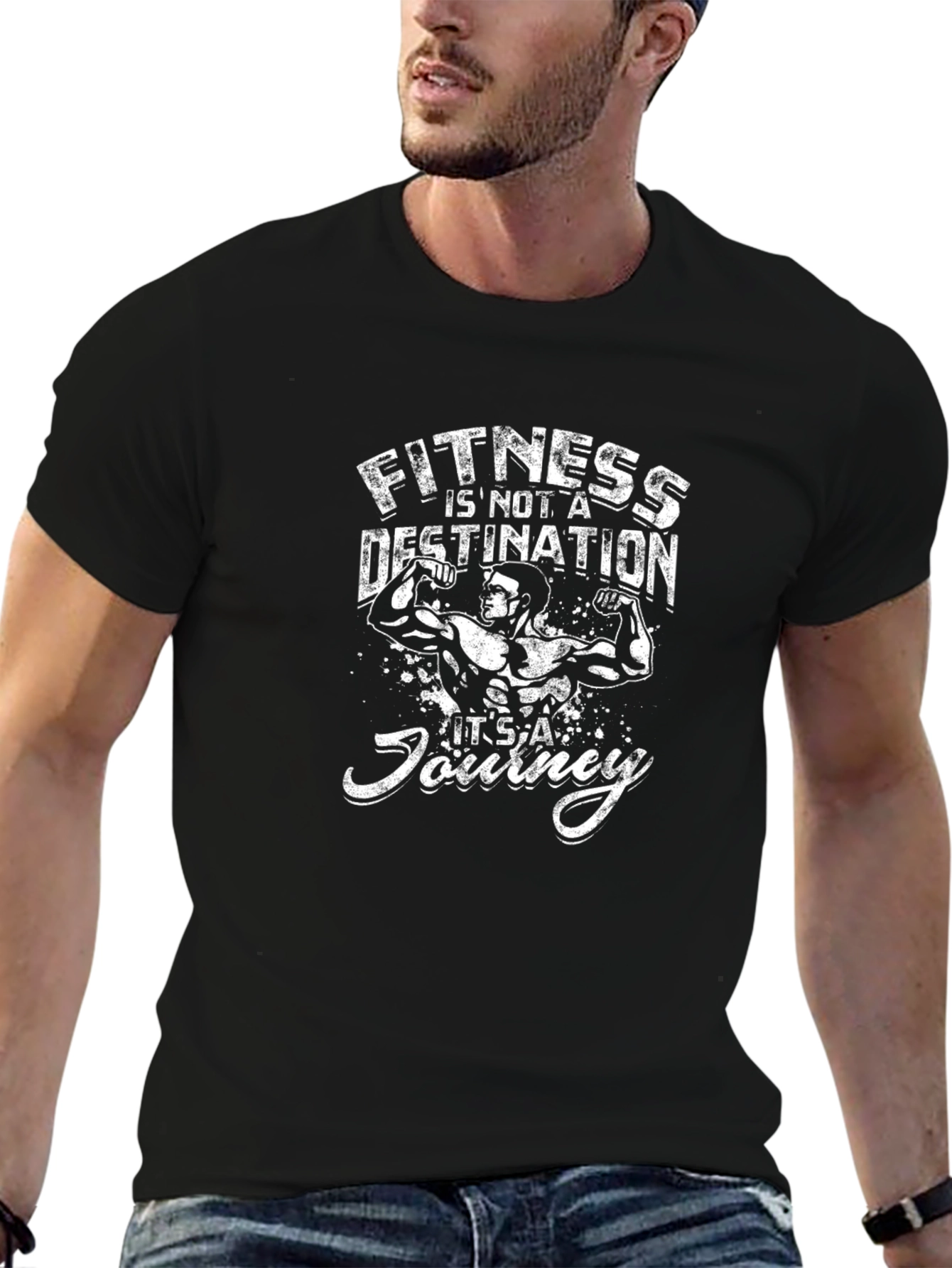 Fitness is a Journey Graphic T-Shirt